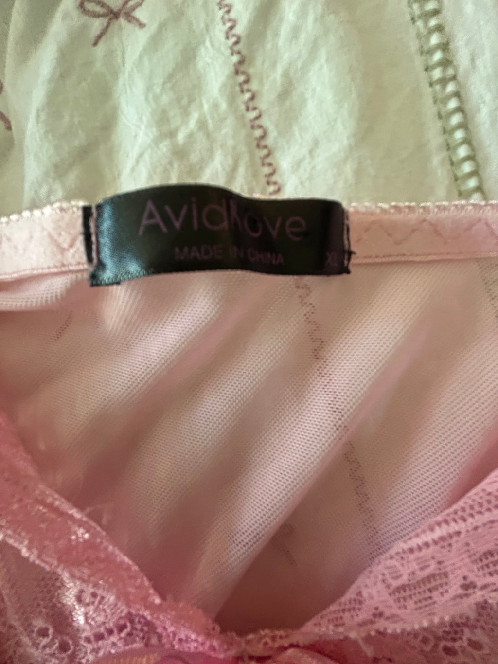 Lacy Pink Babydoll-XL