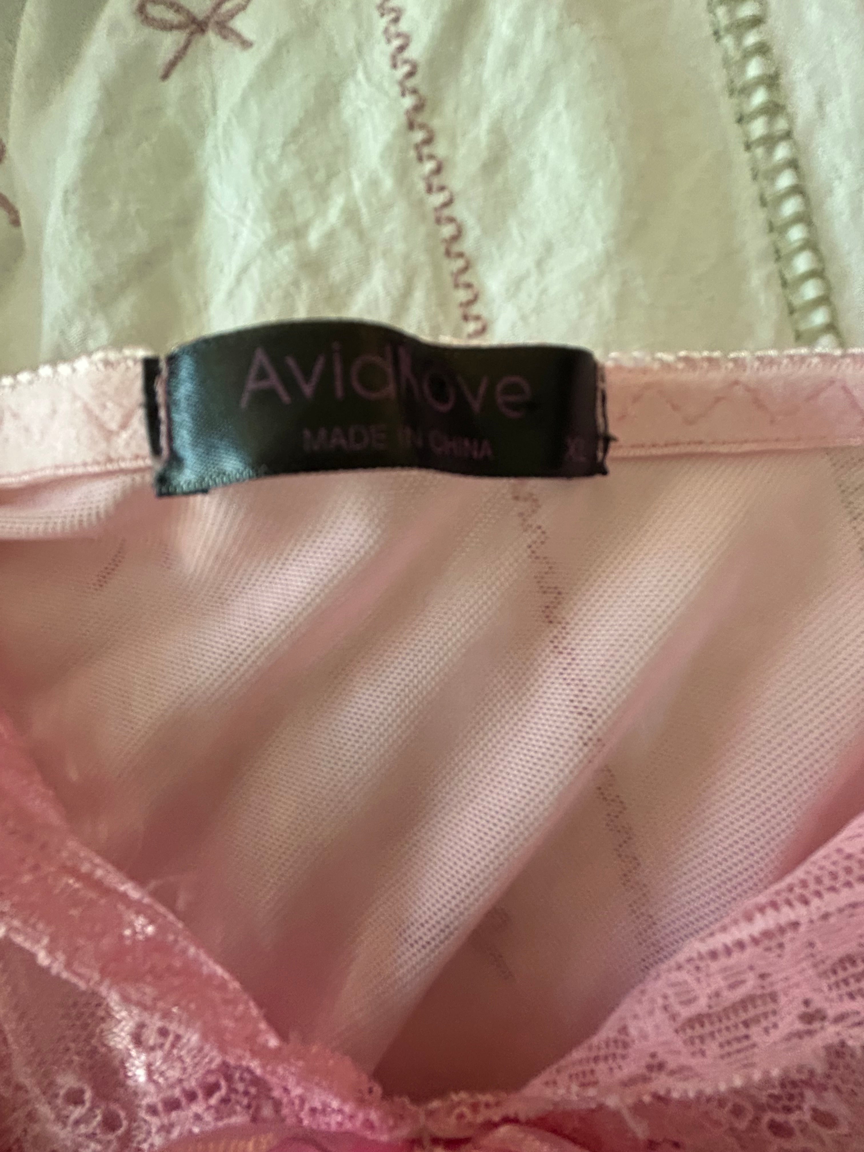 Lacy Pink Babydoll-XL