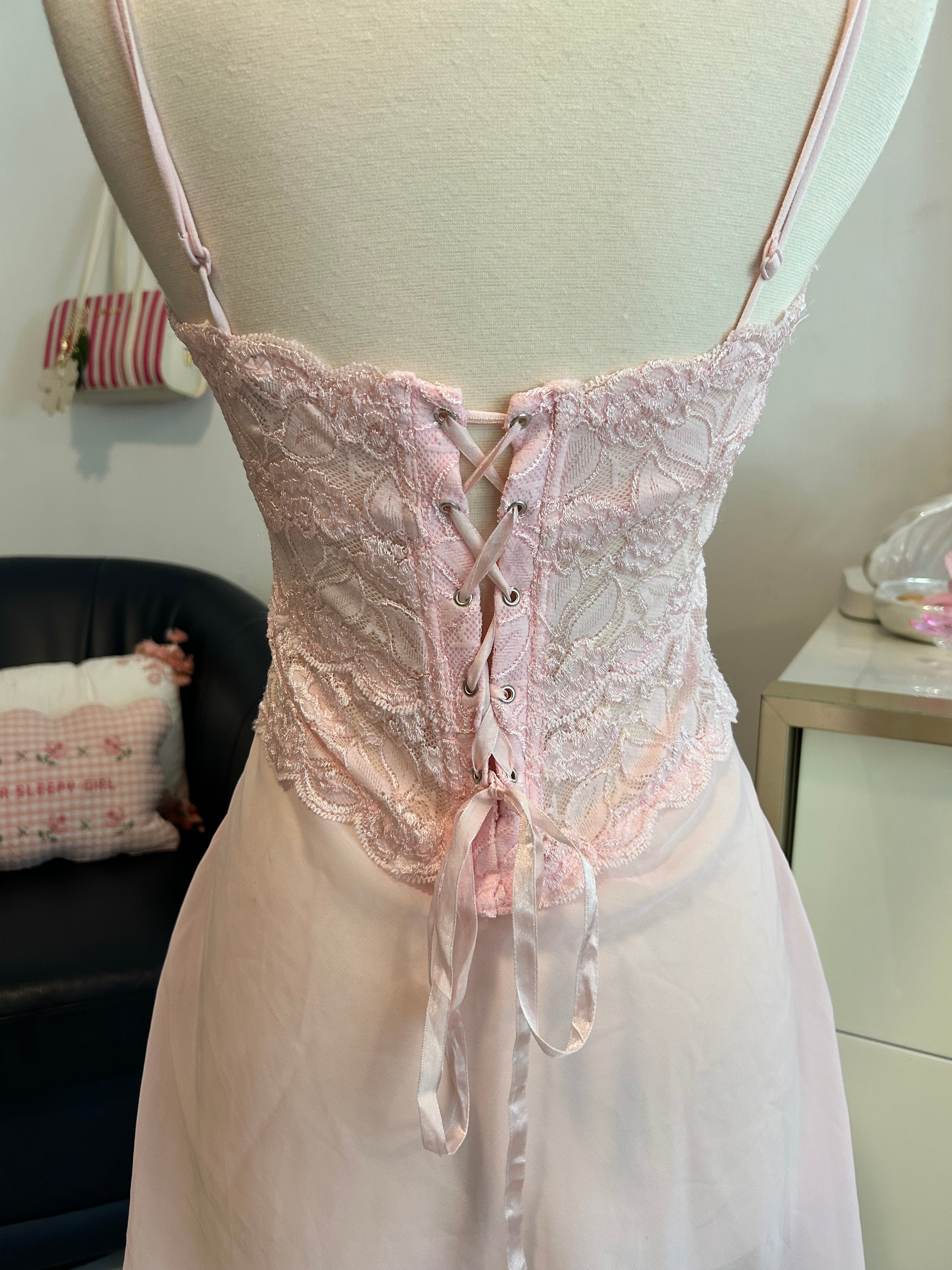 Native Intimates Lace Up Babydoll