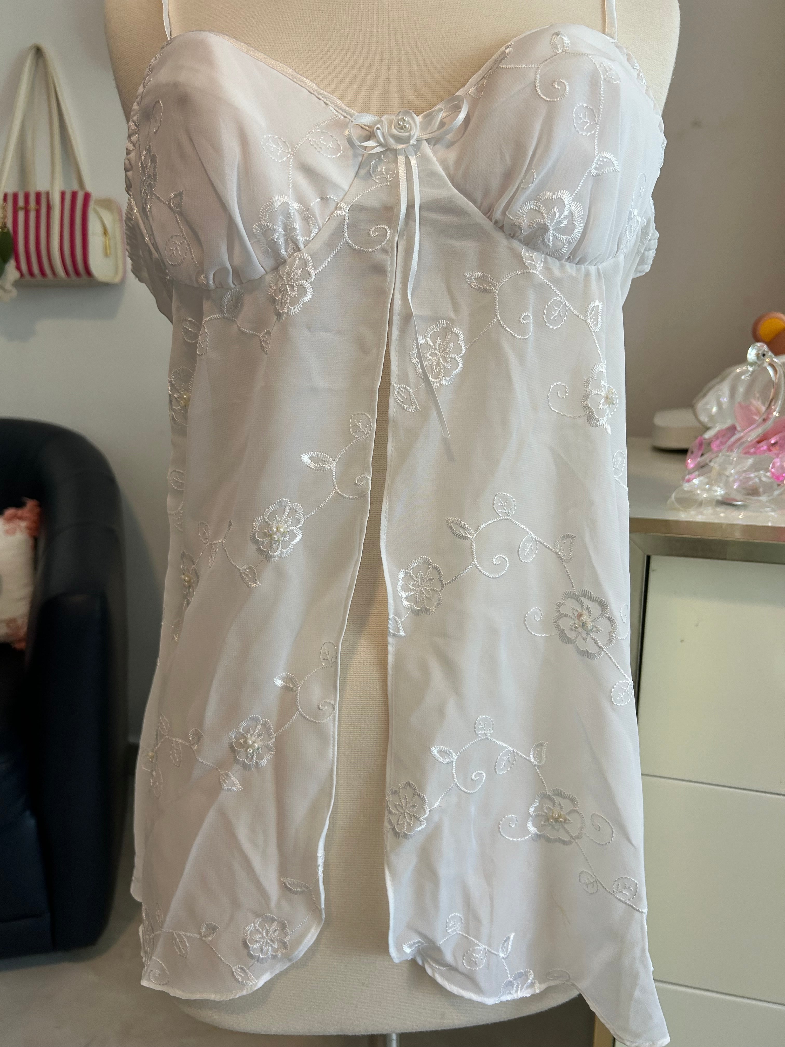 Cinema Etoile Embroidered Babydoll-L