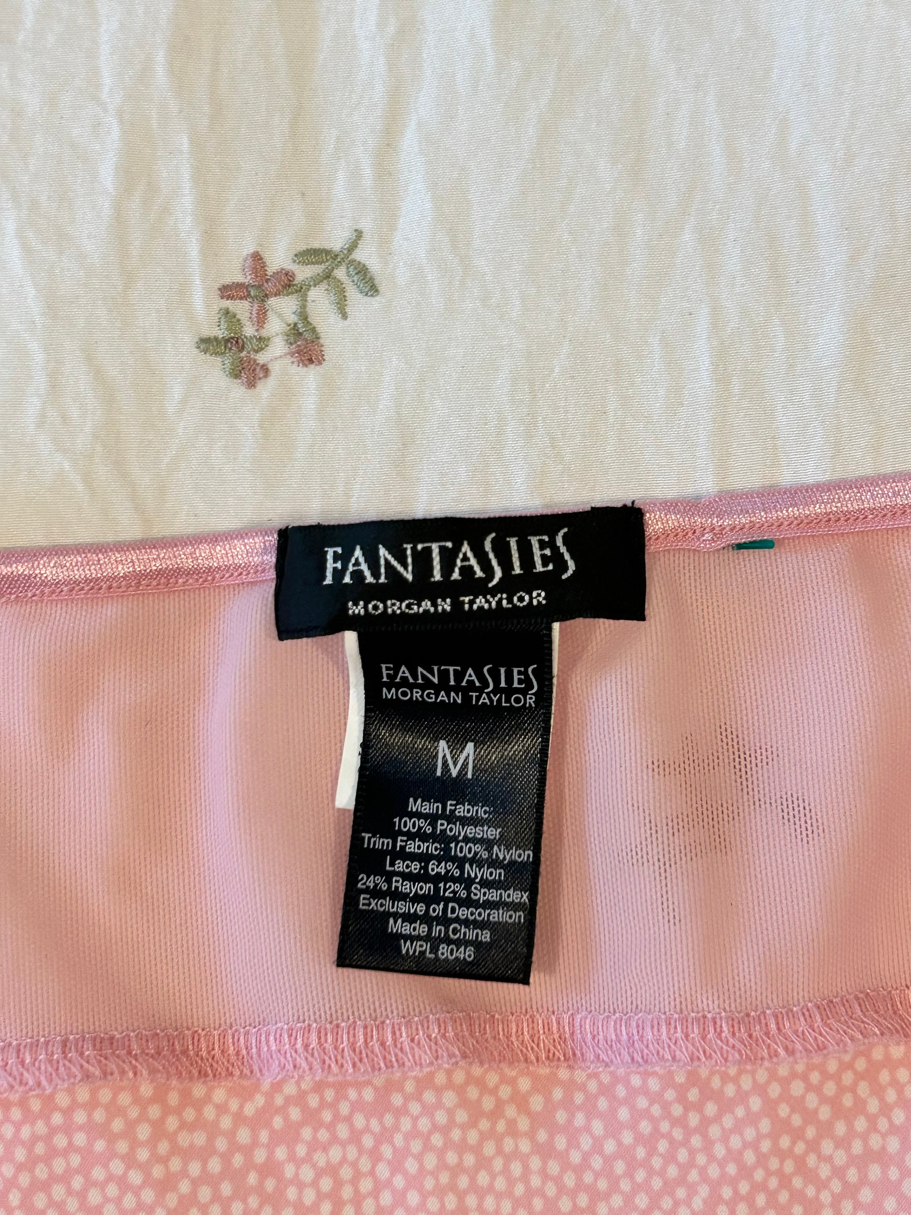 Pink Spotted Babydoll Cami Top-M