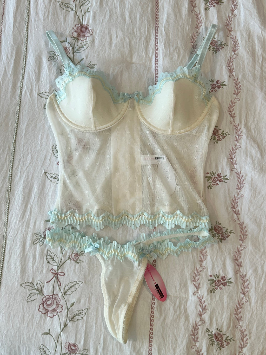 Deadstock NWT Corset & Thong Set-34B