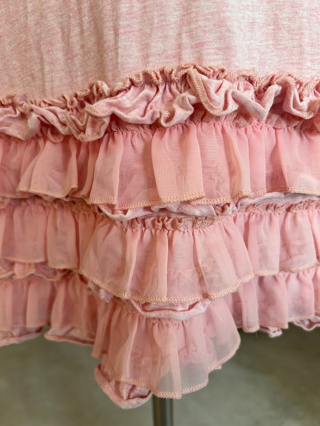 Ruffled Drop Waist Mini Dress
