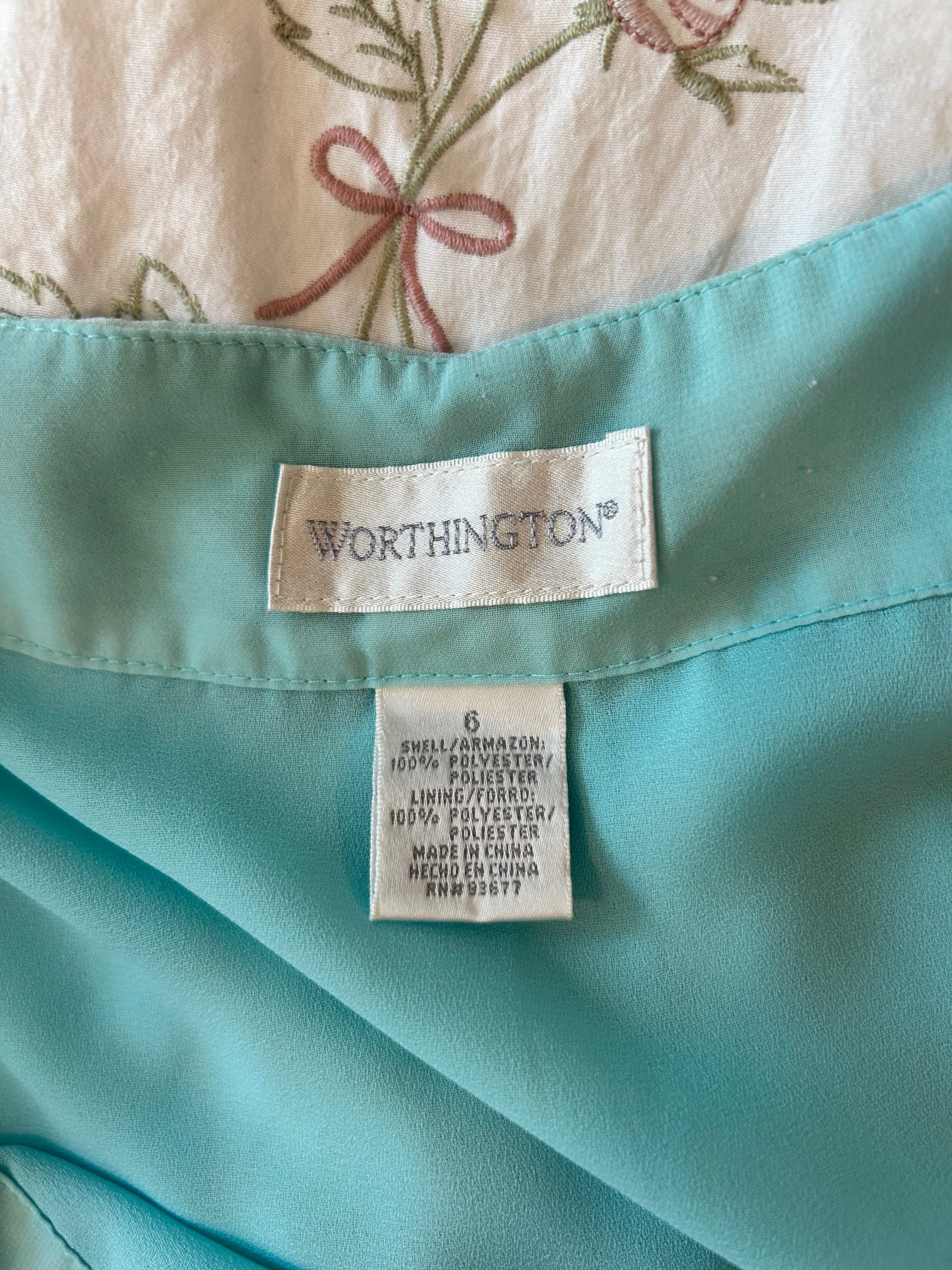 Ombré Blue Fairy Midi Skirt-6
