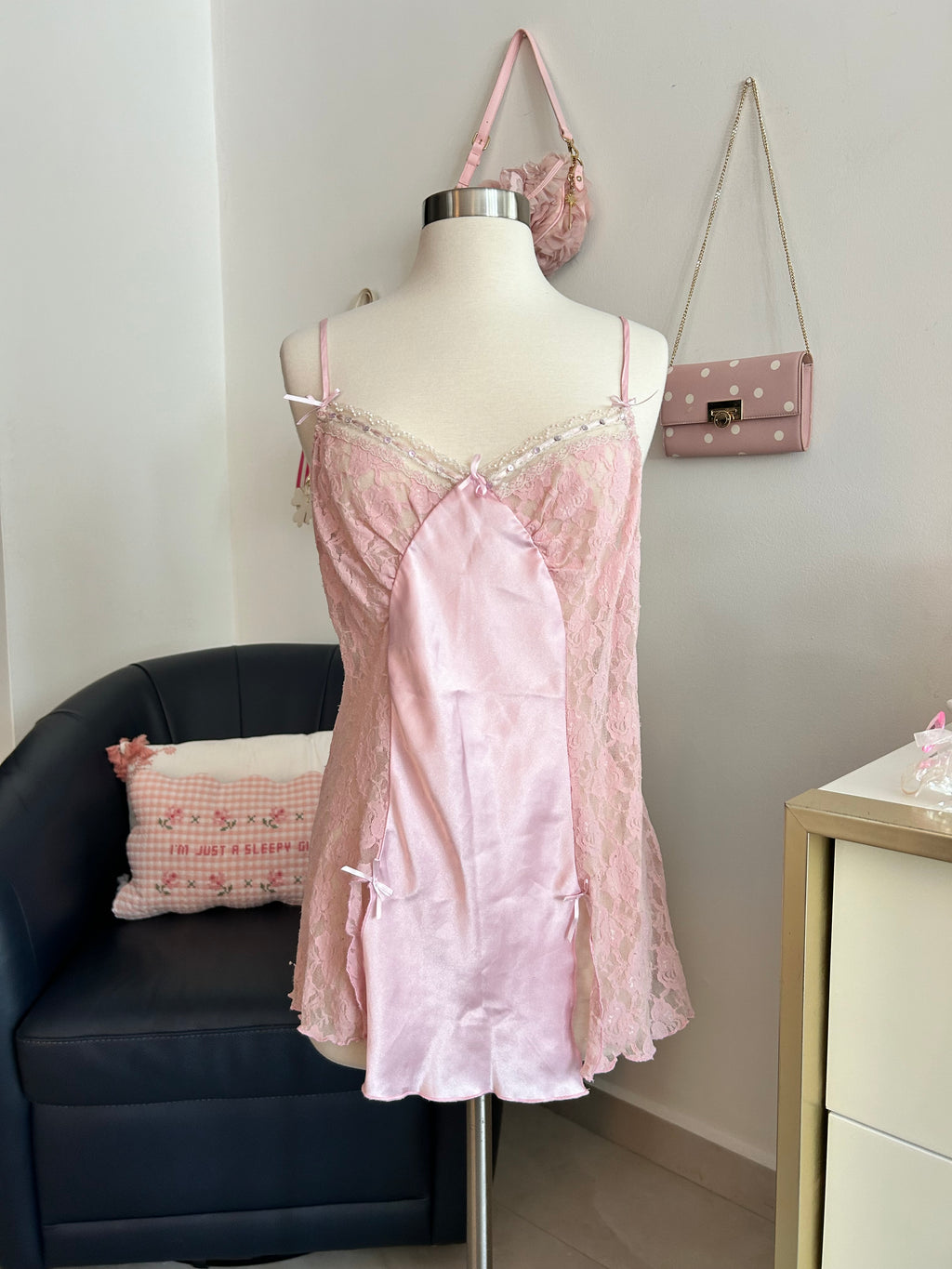 Dentelle Vintage Slip Top with Thong