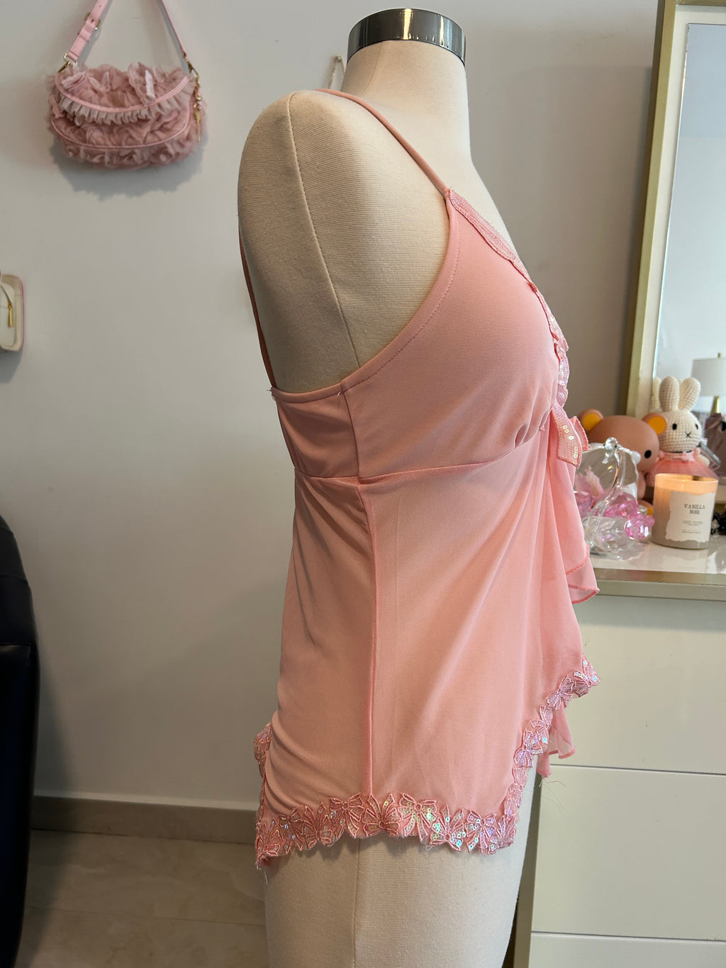 Sequin Bow Fairy Top-S
