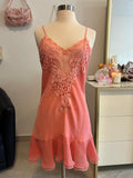 Gold Label Victorias Secret Coral Slip Dress-S