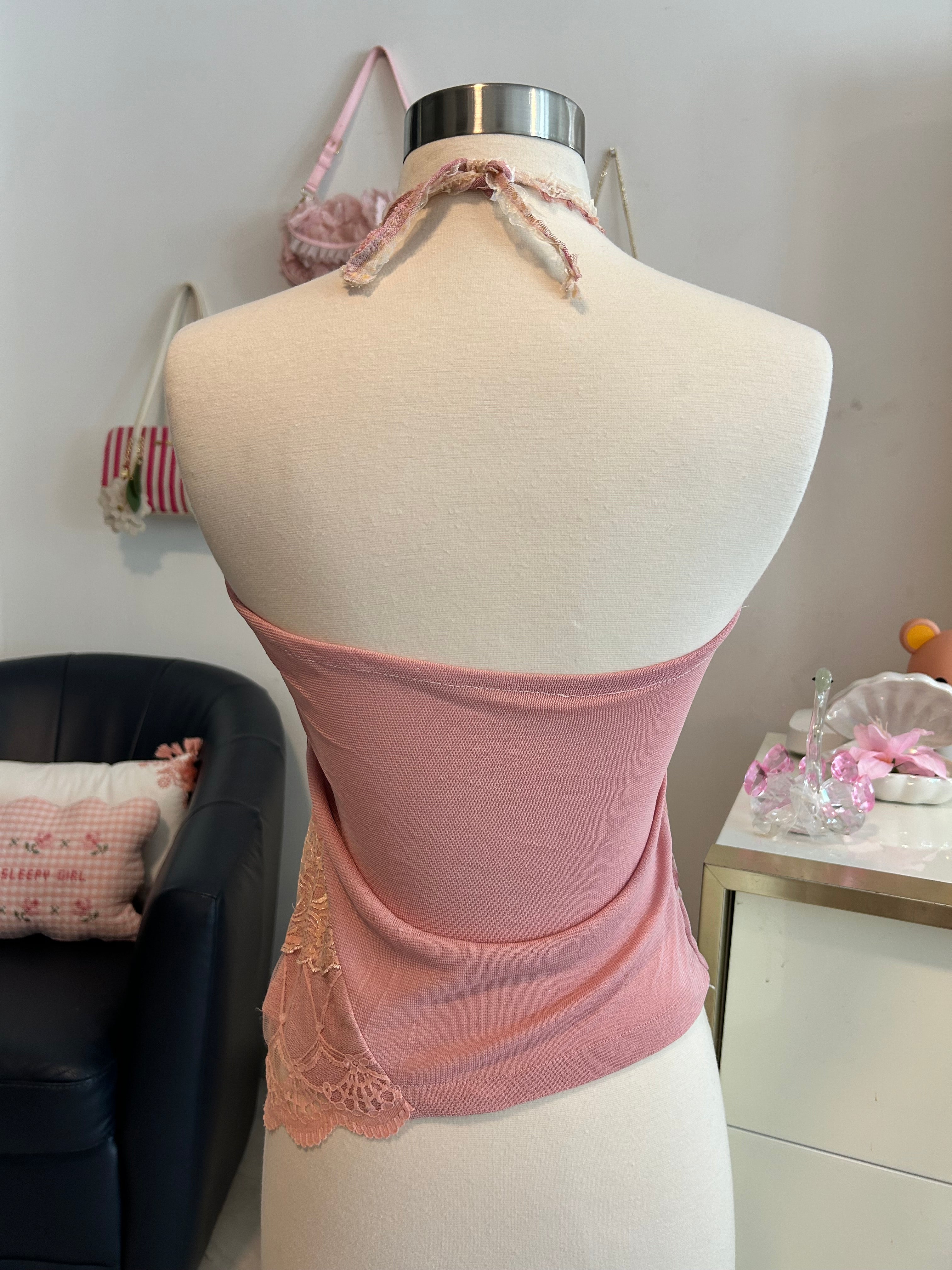 Handmade Fairycore Halter Top-XS
