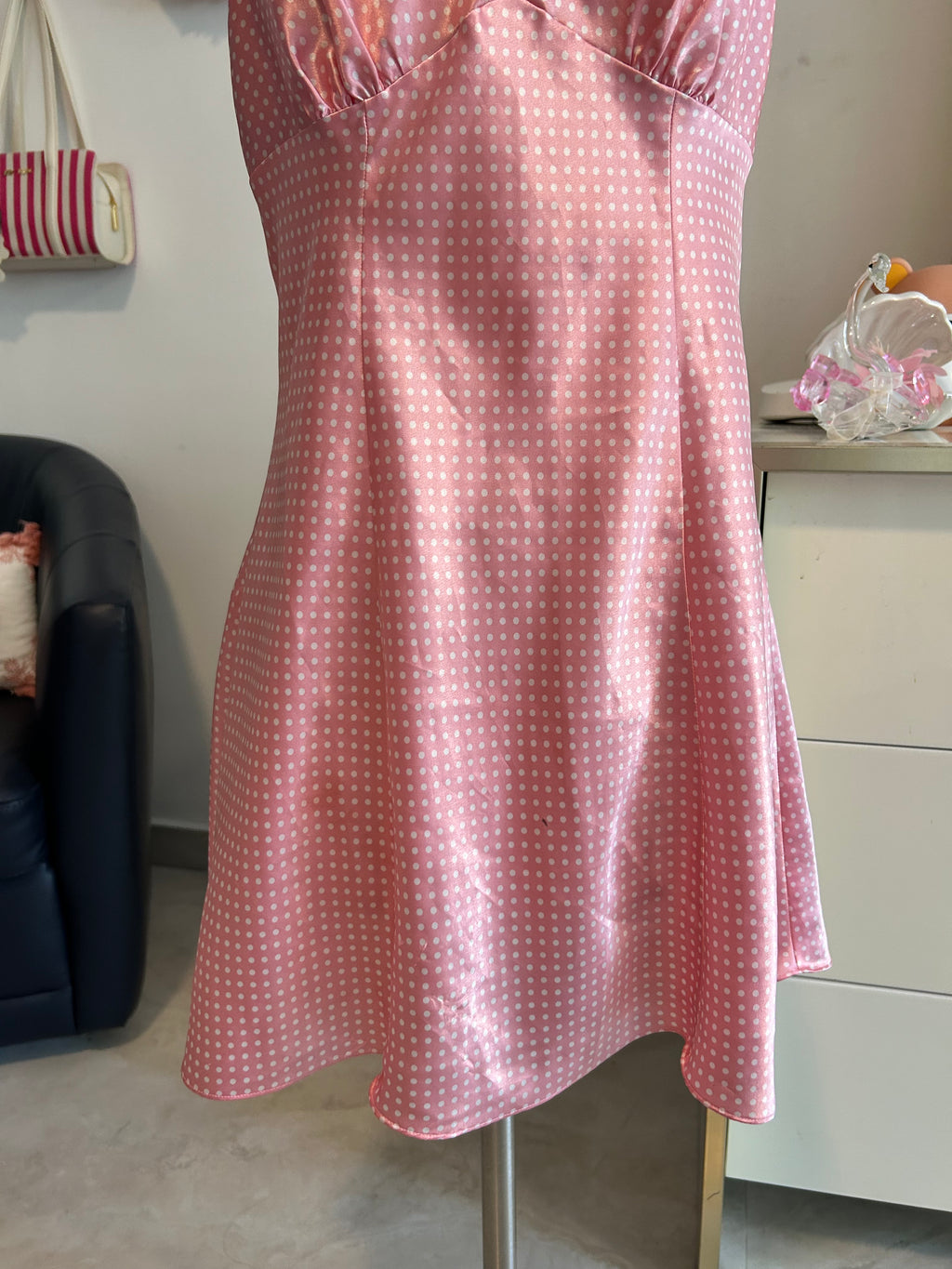 Victorias Secret Y2K Polka Dot Slip Dress-M