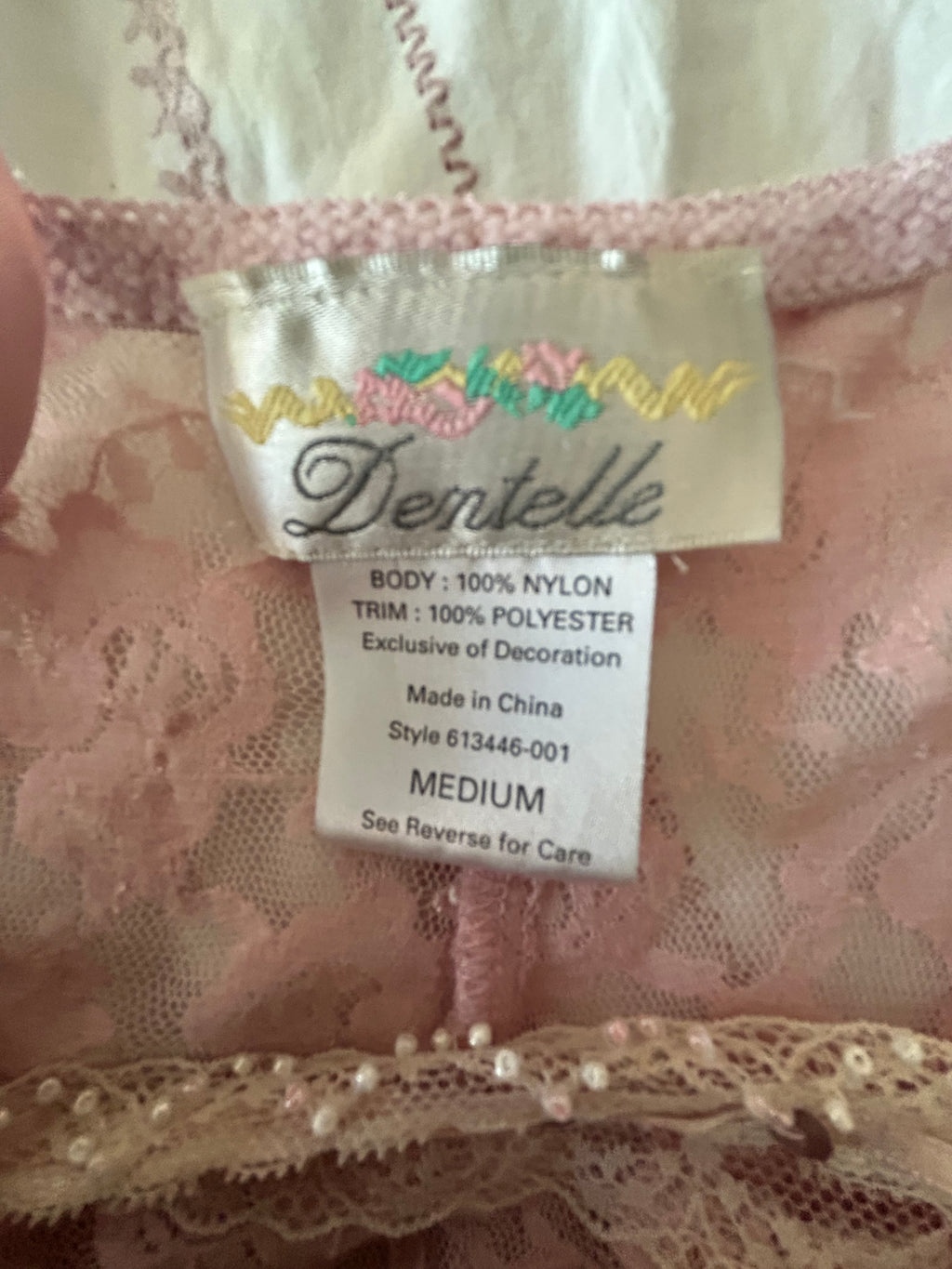 Dentelle Vintage Slip Top with Thong