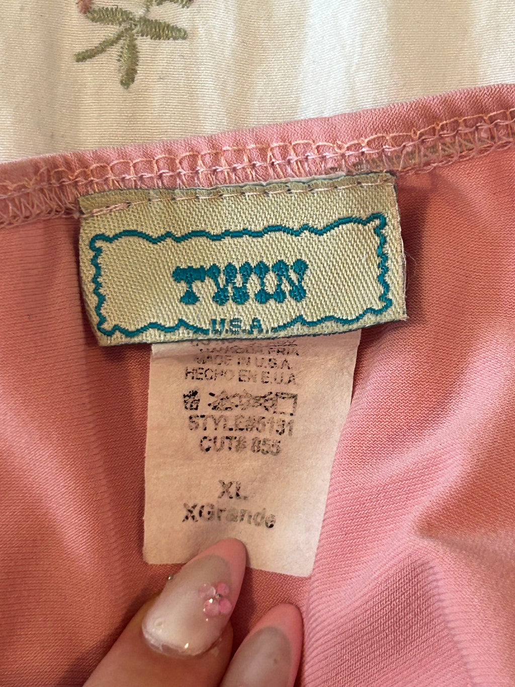 Vintage Beaded Halter Top-XL