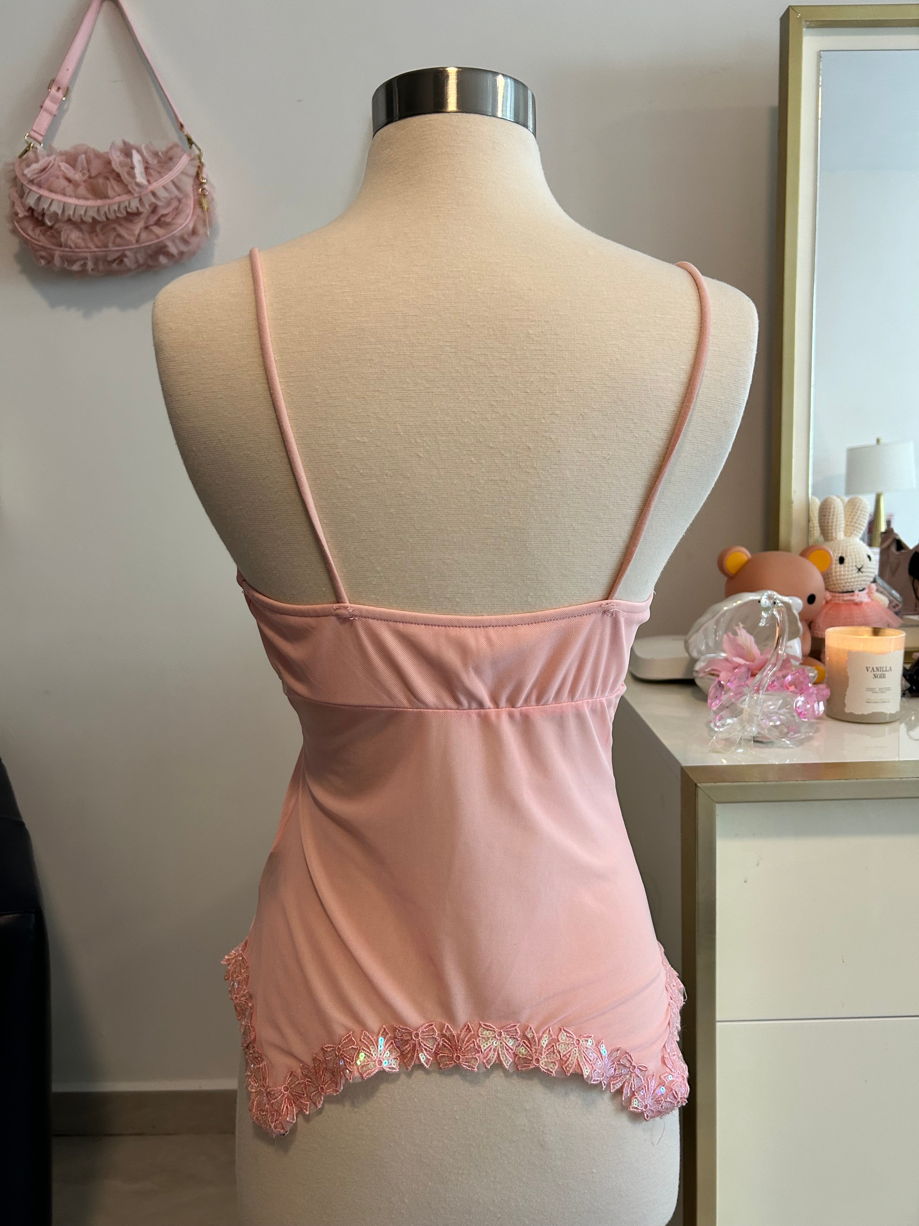Sequin Bow Fairy Top-S