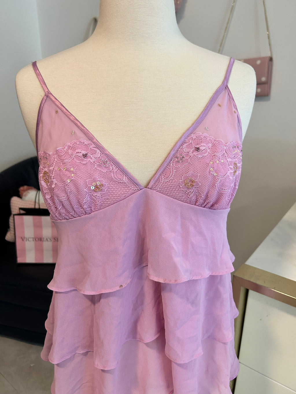Victorias Secret Beaded Babydoll Top-M