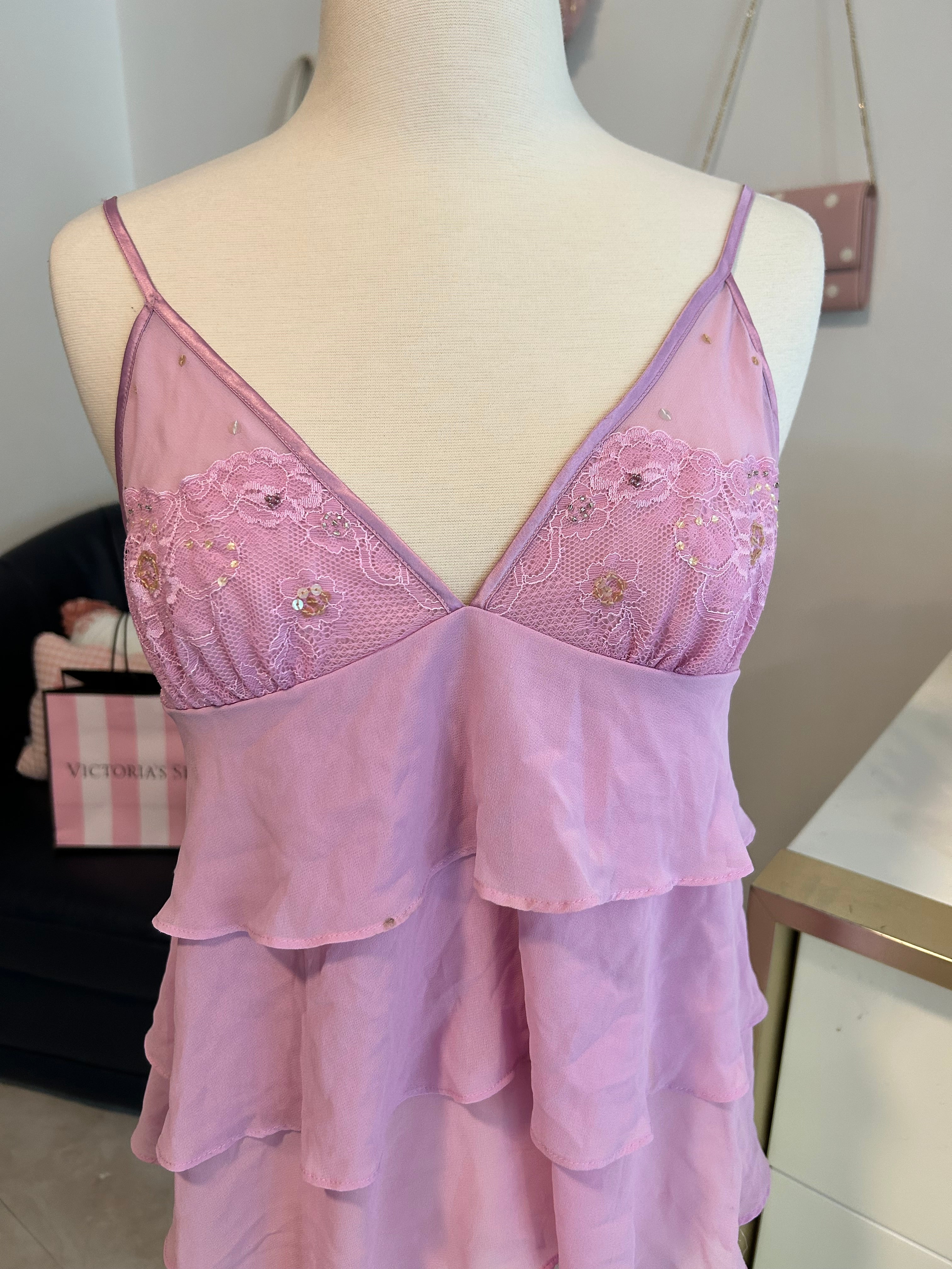 Victorias Secret Beaded Babydoll Top-M