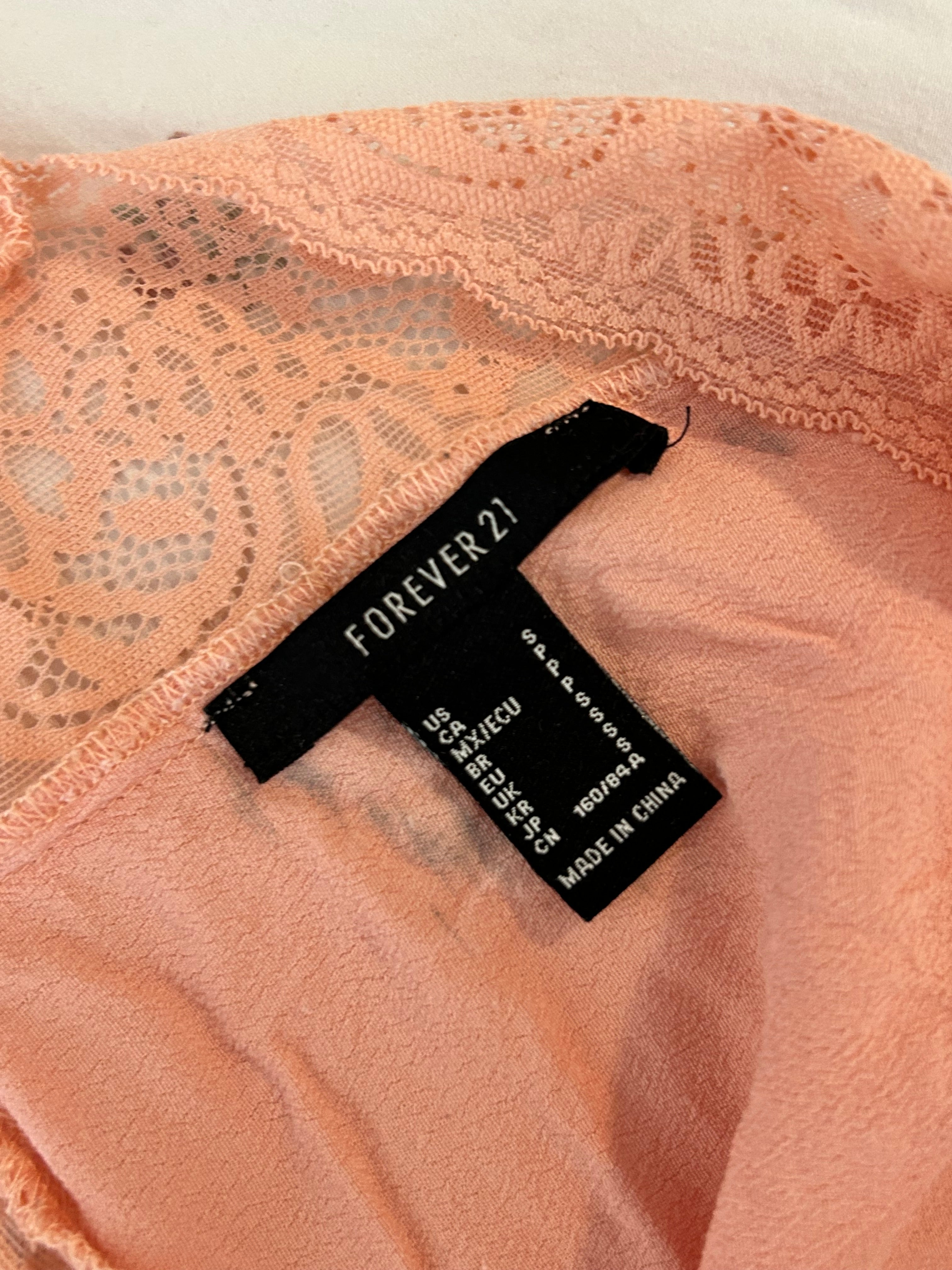 Forever 21 Peach Blouse-S