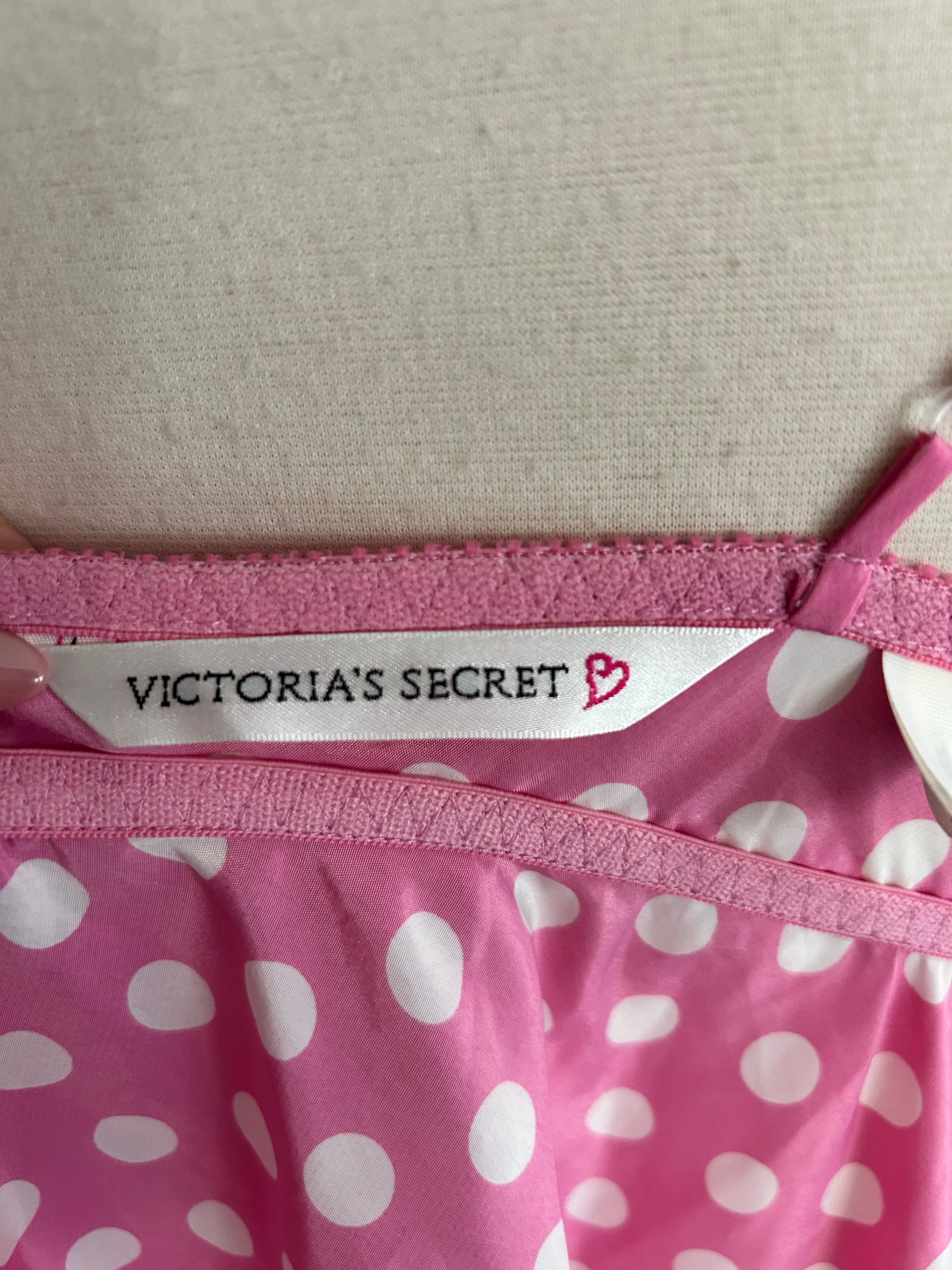 Victoria’s Secret Pink Polka Dot Babydoll Mini Dress-L