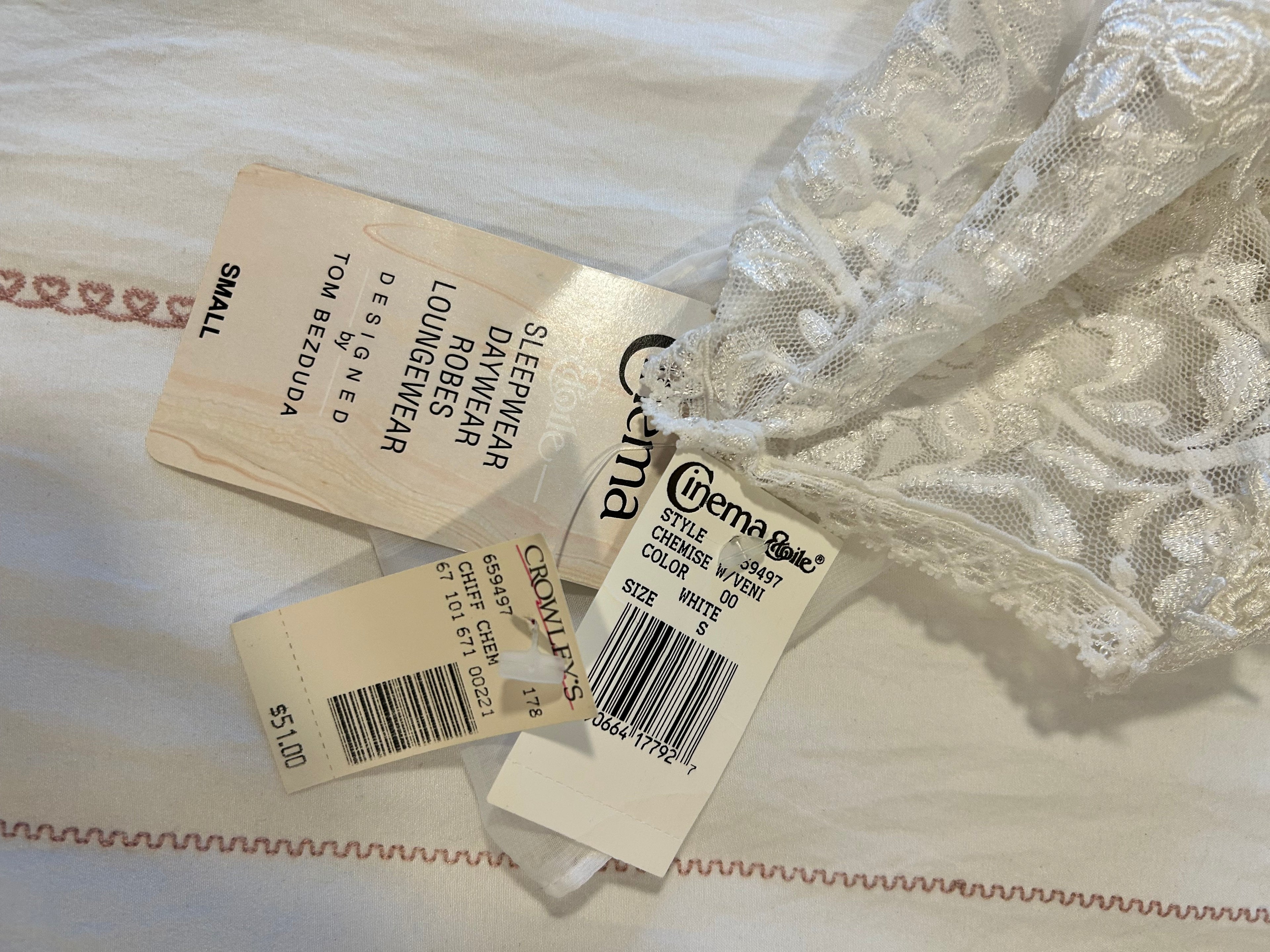 Cinema Etoile Lacey Babydoll Nightgown-S
