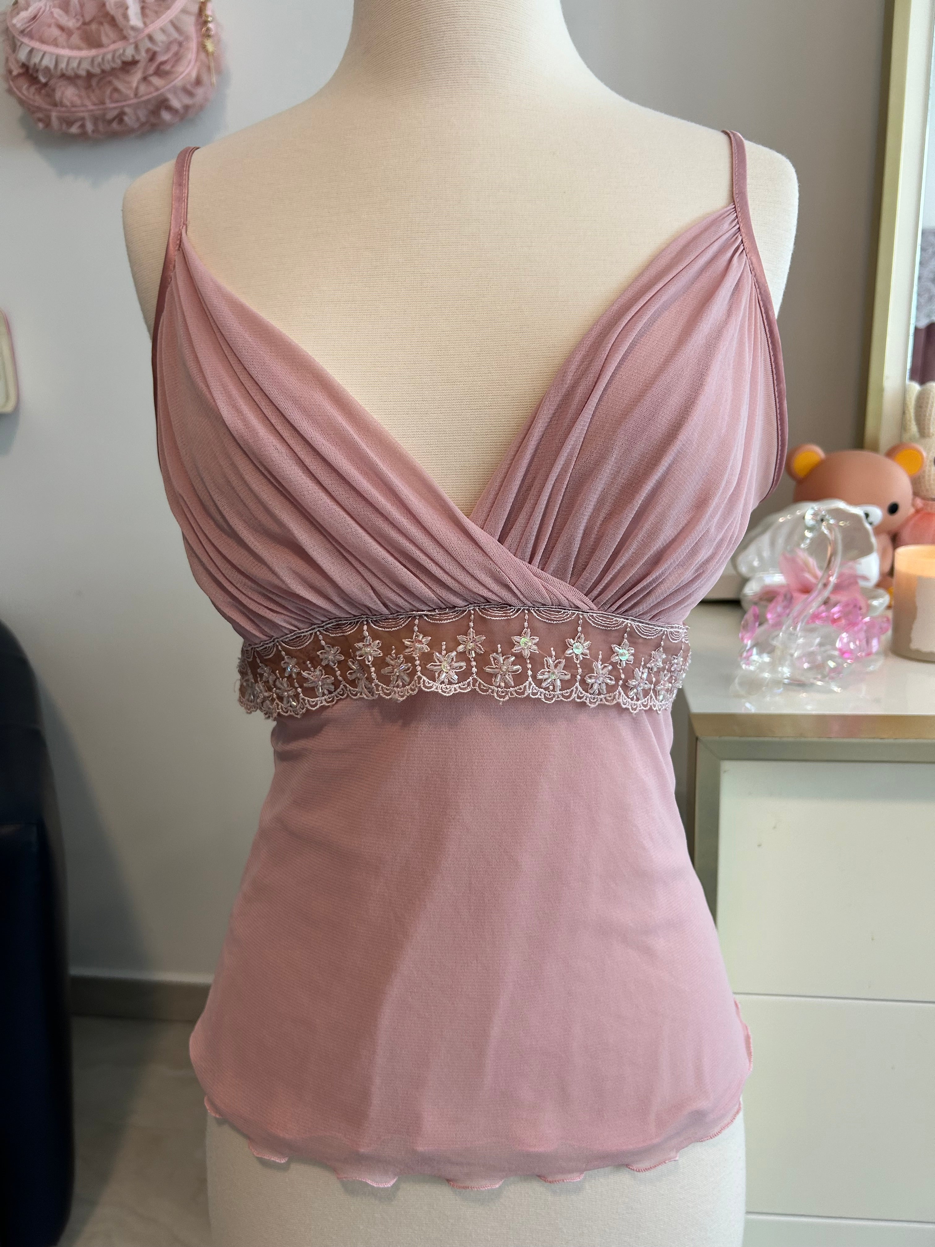 Rare Euro Beaded Tank-L
