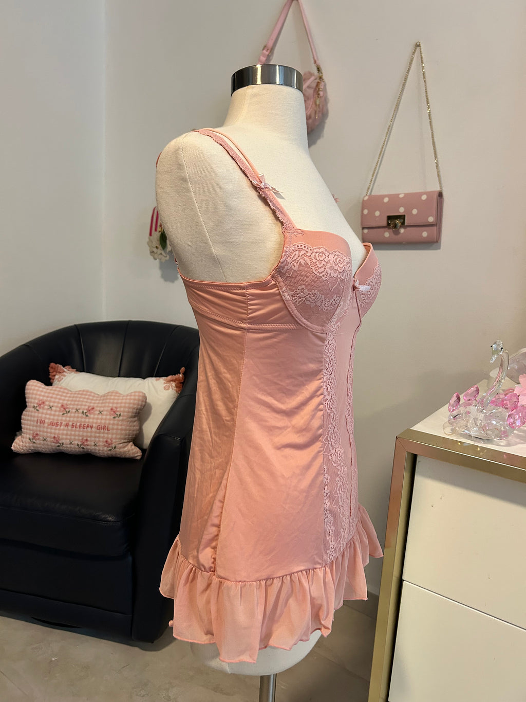 Sophie Pink Dusty Pink Bustier-S