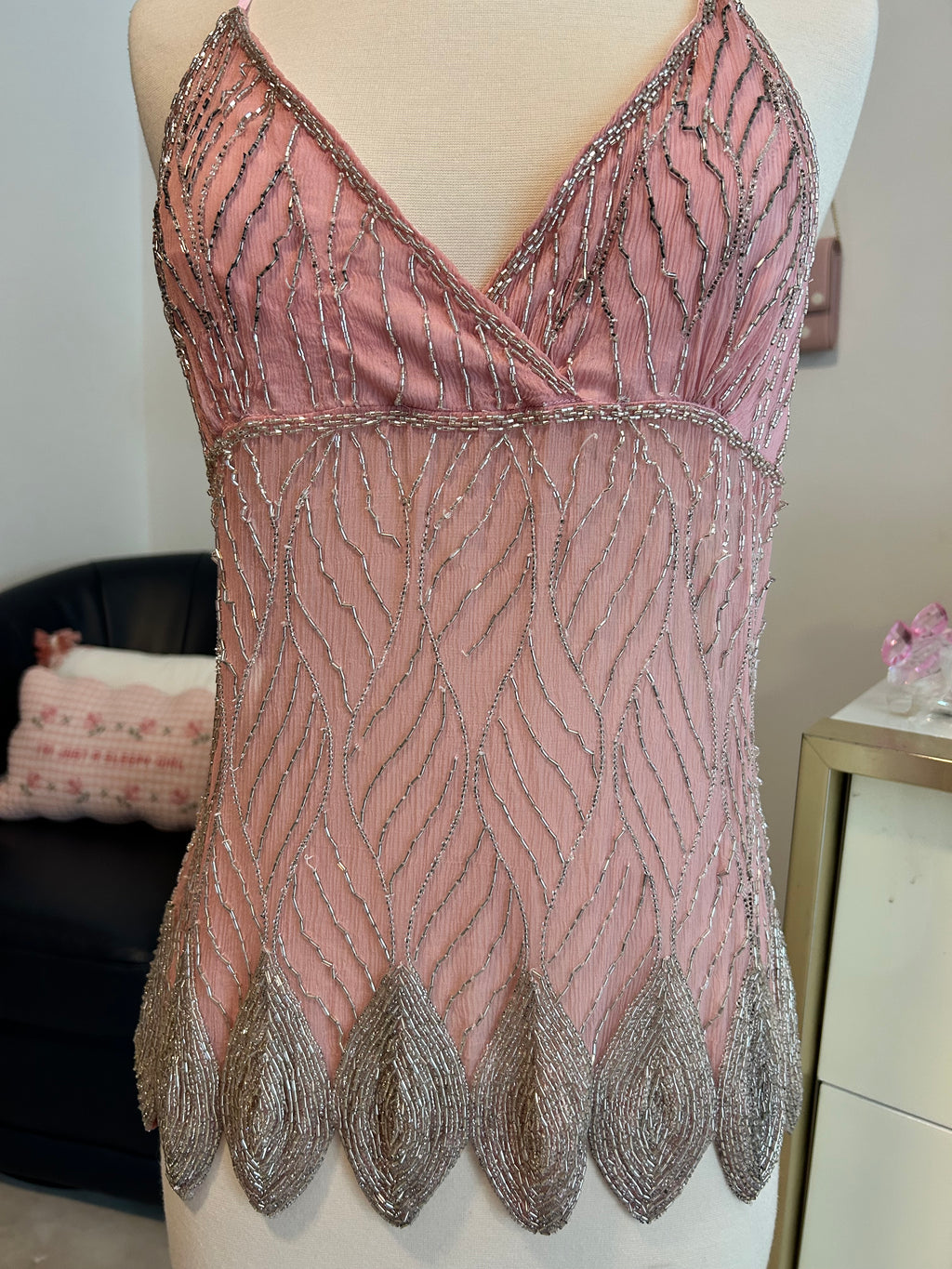 Handmade Glass Bead Fairy Top
