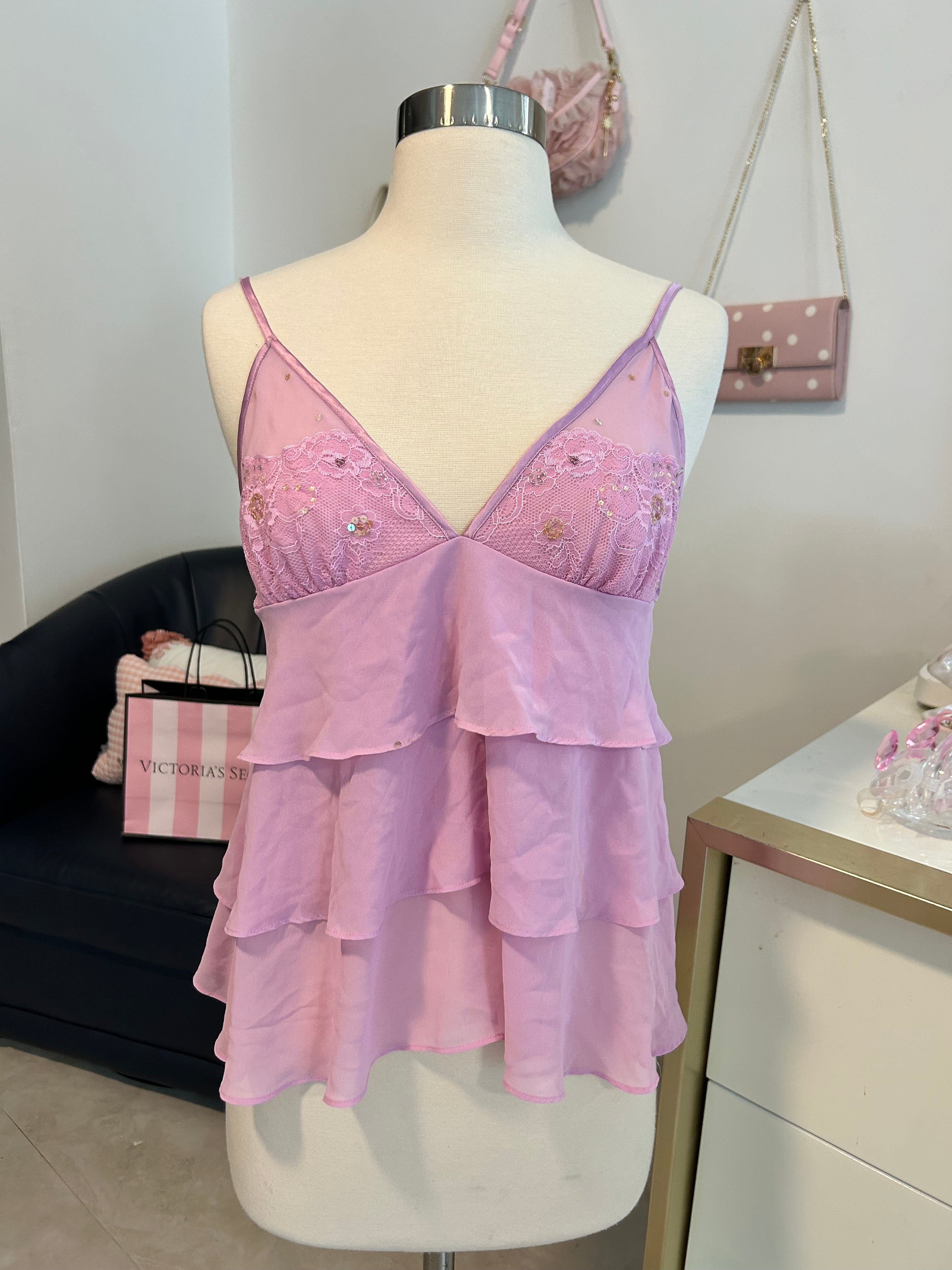 Victorias Secret Beaded Babydoll Top-M