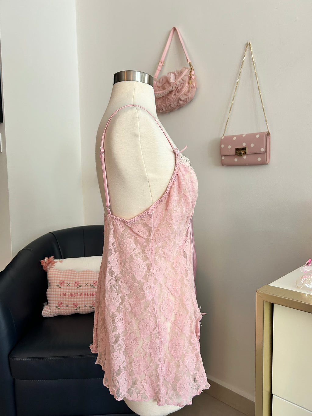 Dentelle Vintage Slip Top with Thong
