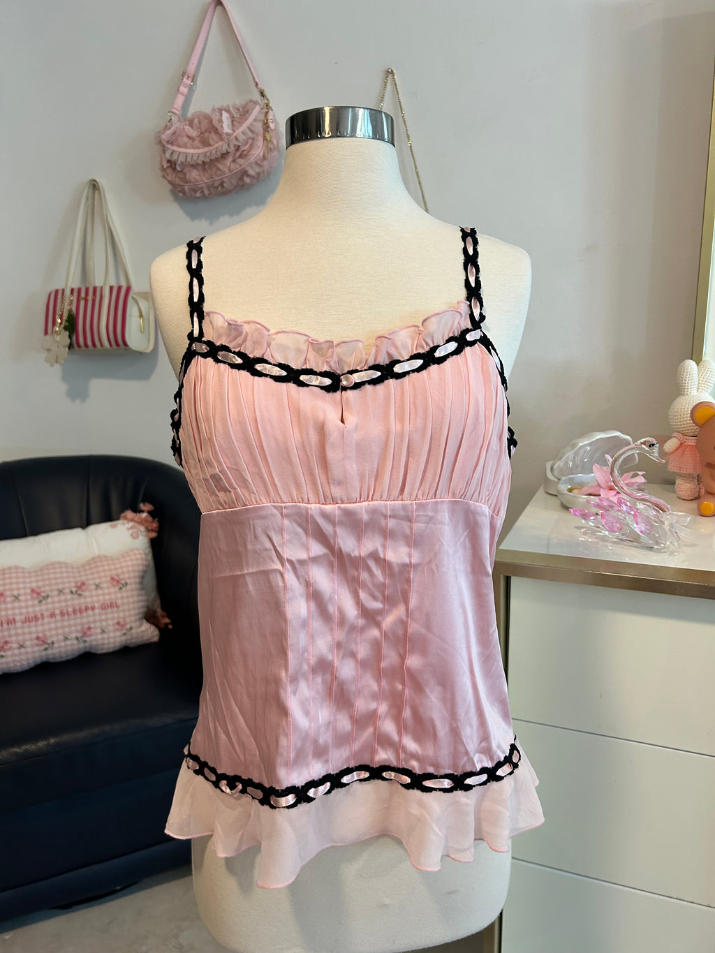 Dead stock Bebe Satin Top-L