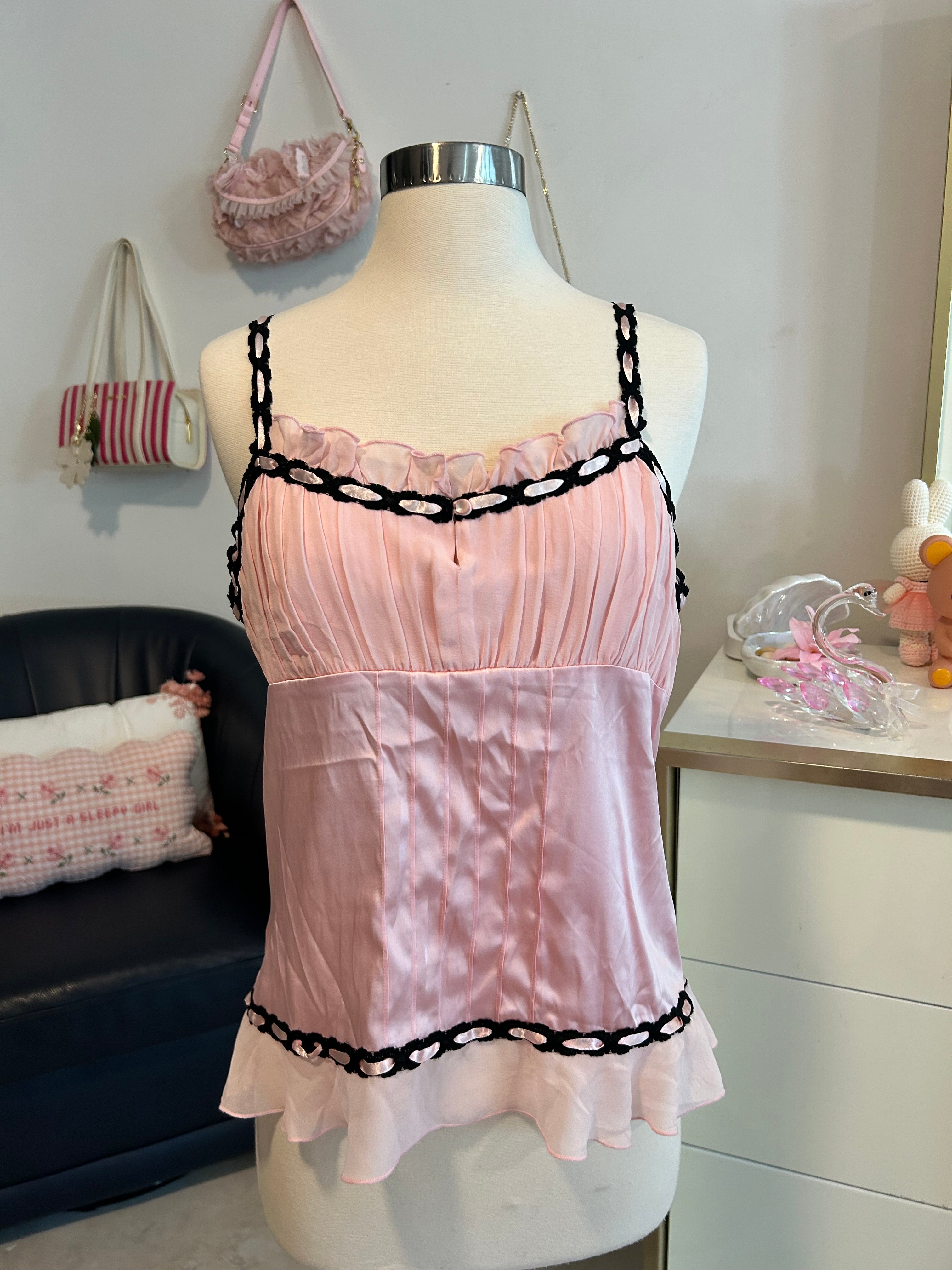 Dead stock Bebe Satin Top-L