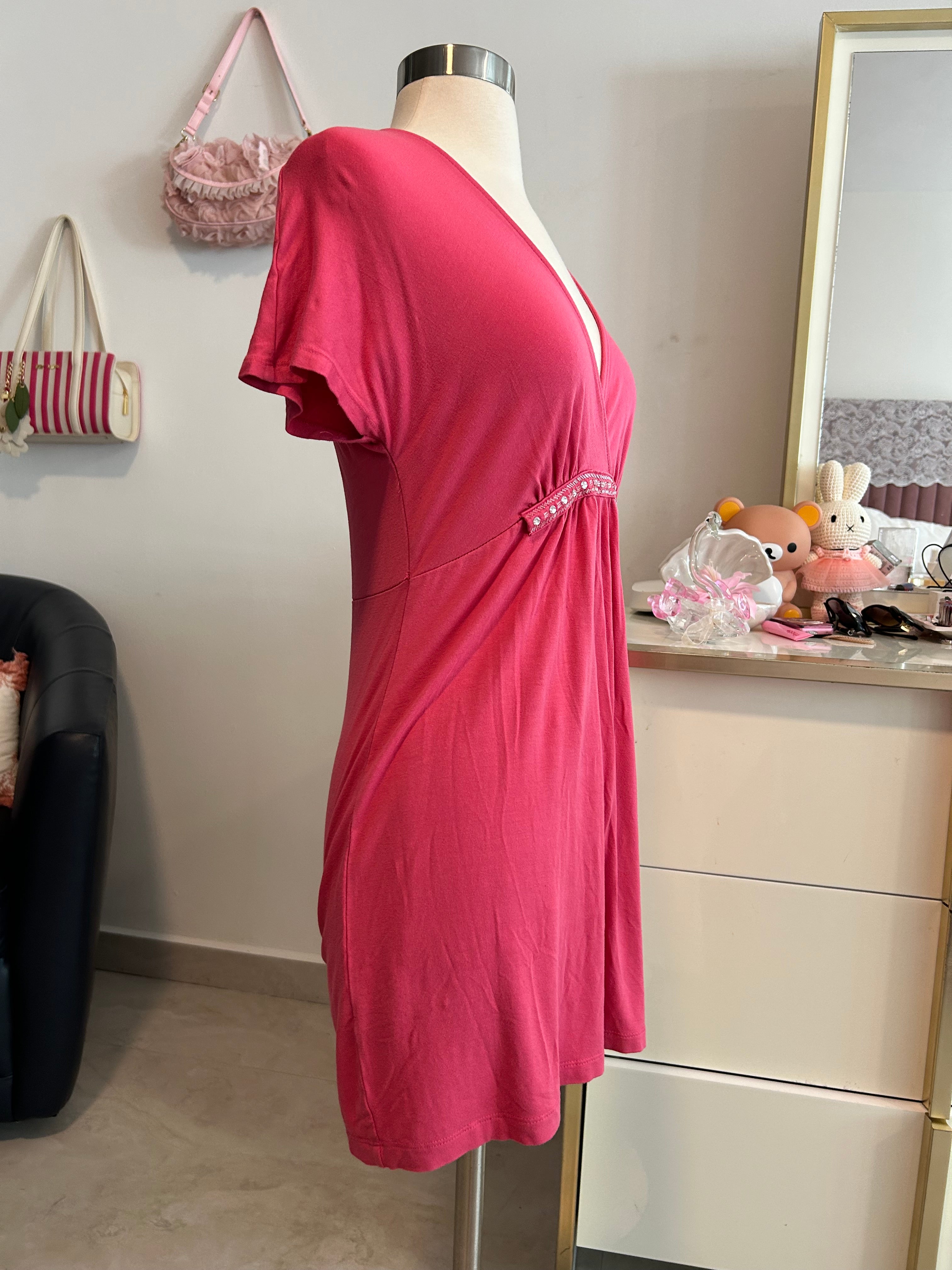 Y2K Gemstone Babydoll Dress-XS