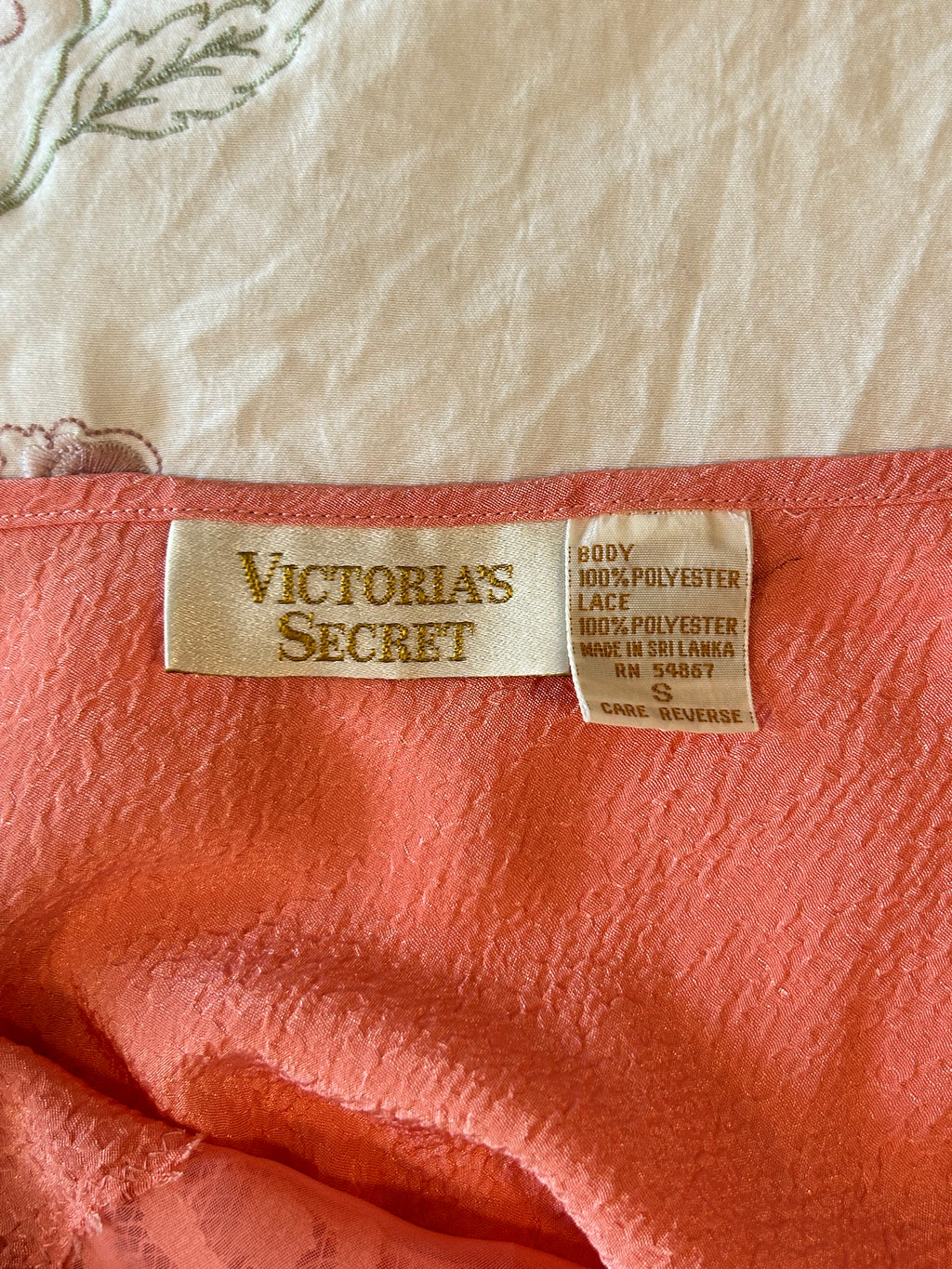 Gold Label Victorias Secret Coral Slip Dress-S