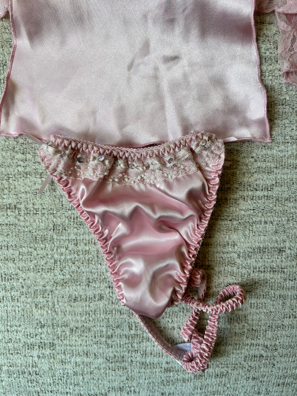 Dentelle Vintage Slip Top with Thong