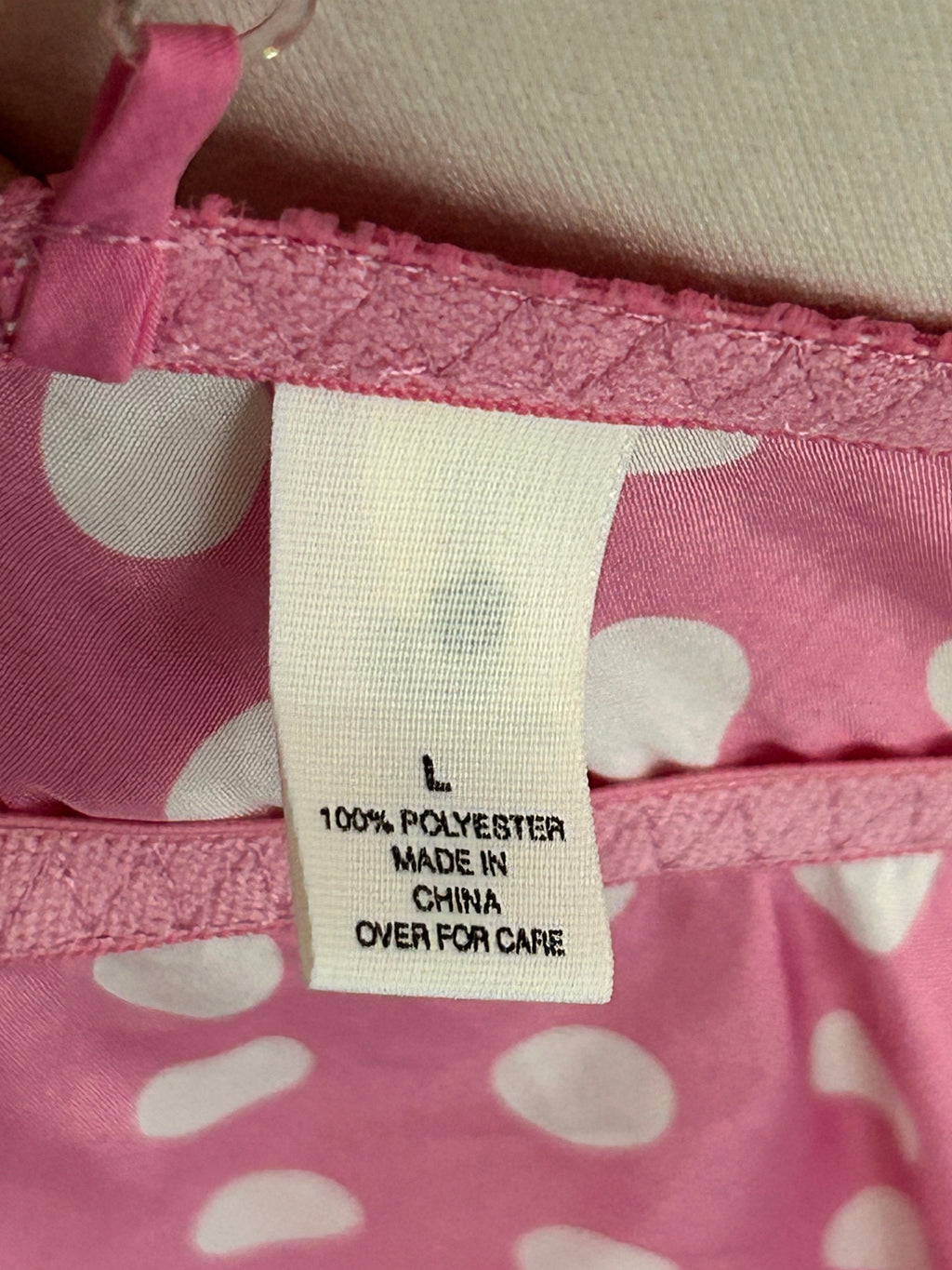 Victoria’s Secret Pink Polka Dot Babydoll Mini Dress-L
