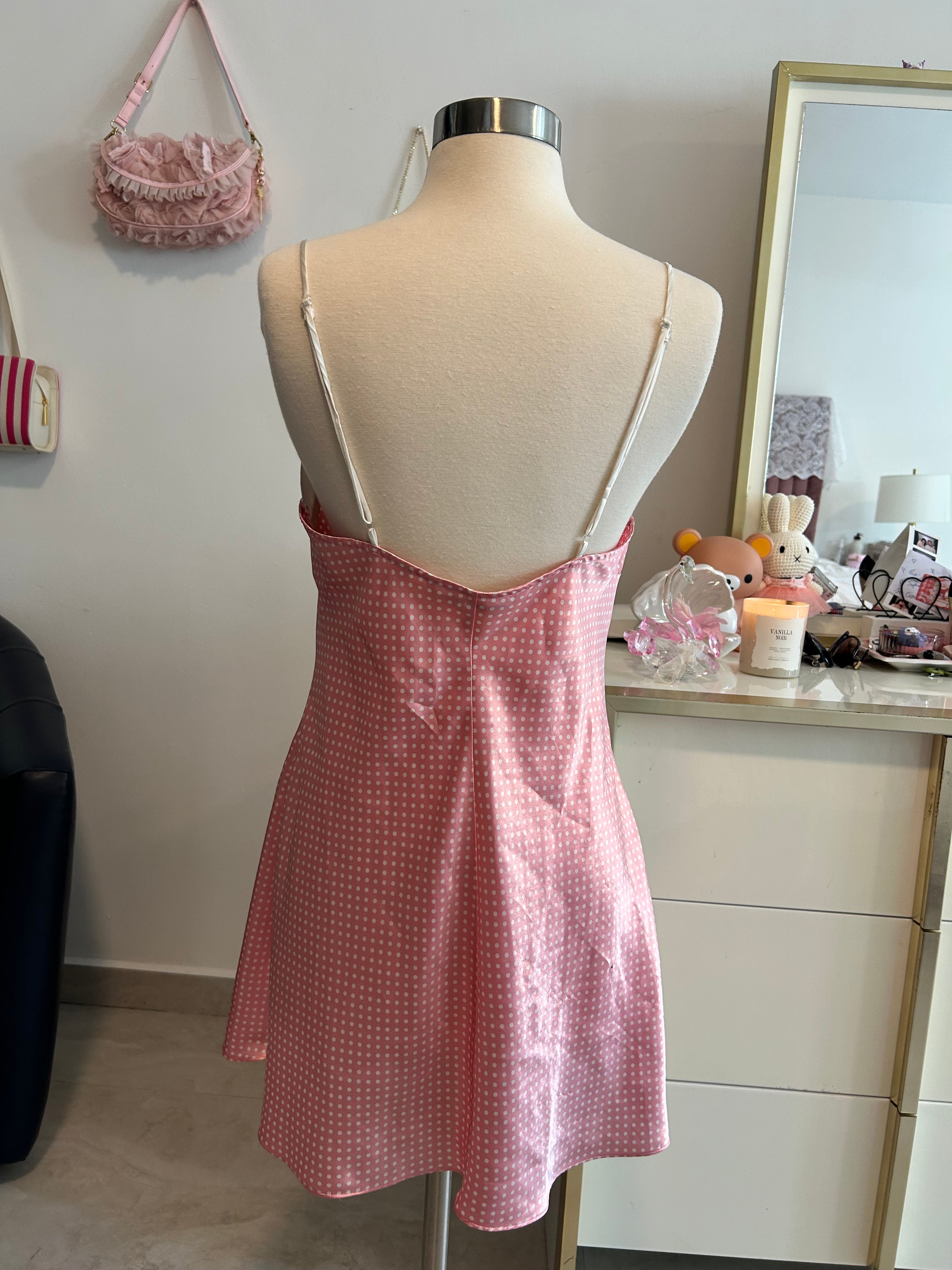 Victorias Secret Y2K Polka Dot Slip Dress-M