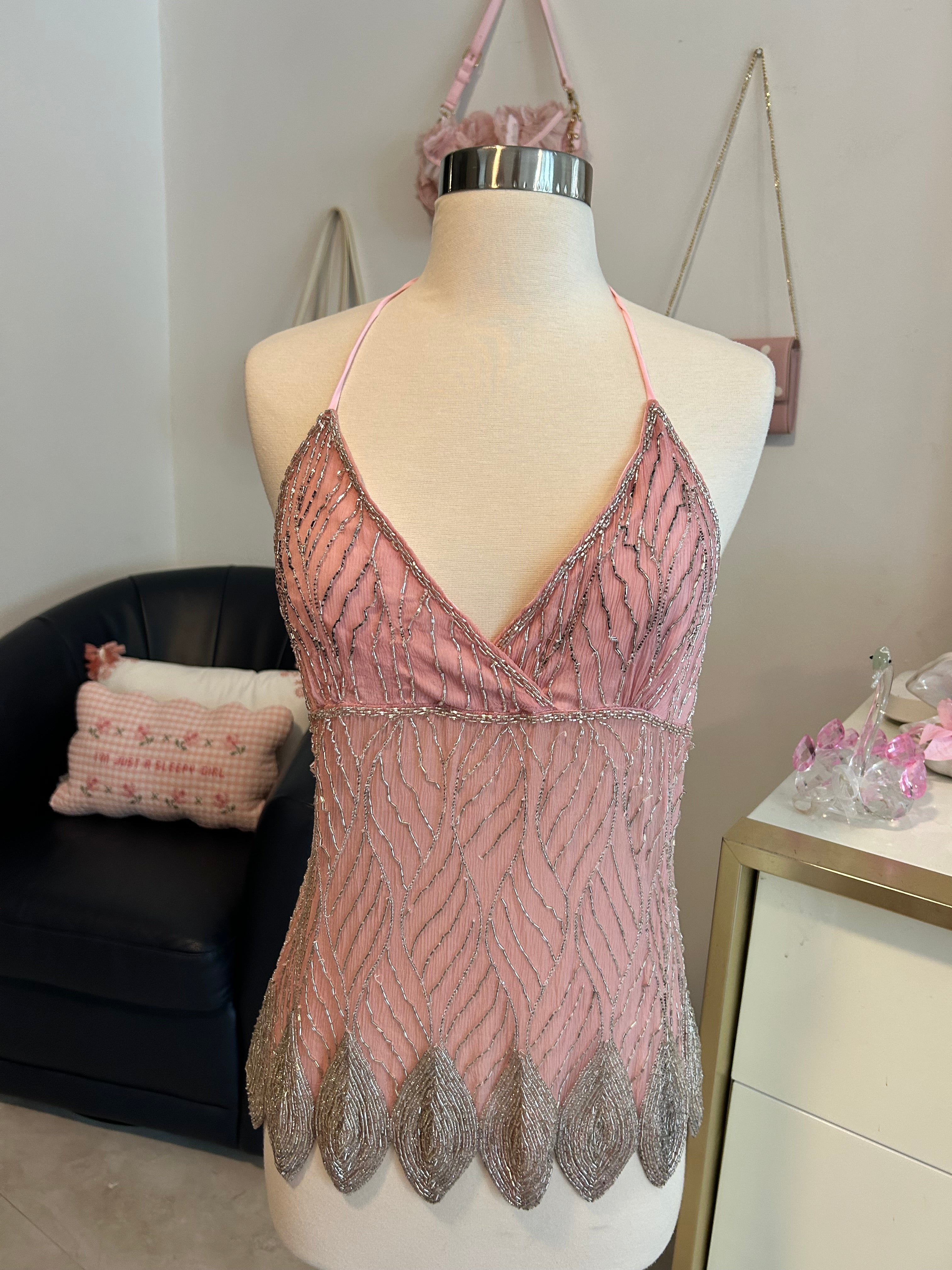 Handmade Glass Bead Fairy Top
