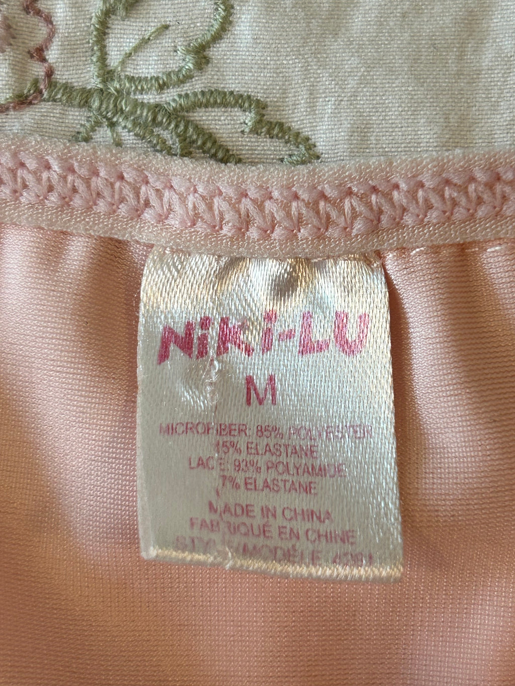 Y2K Baby Pink Lace Tank-M