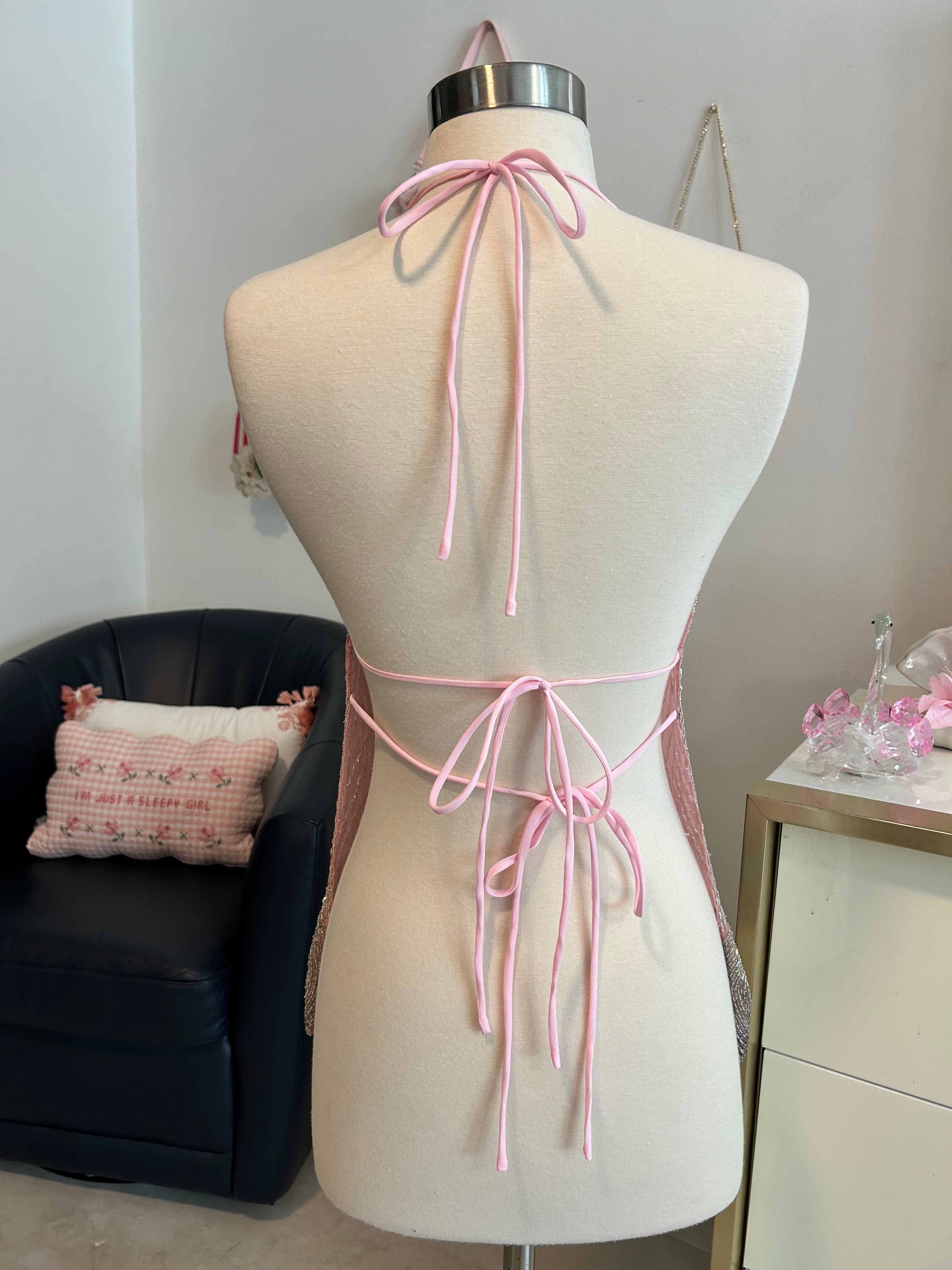 Handmade Glass Bead Fairy Top