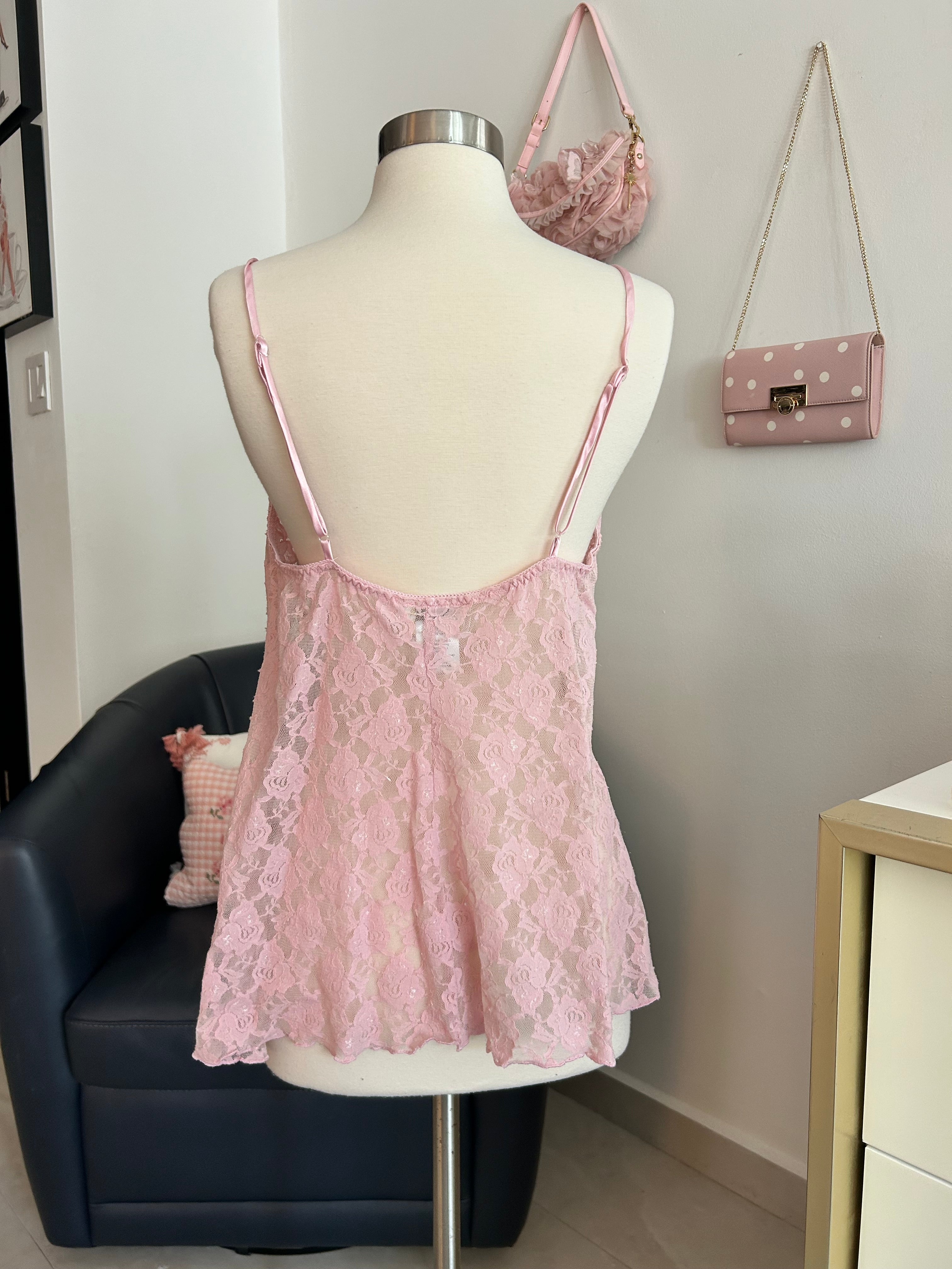 Dentelle Vintage Slip Top with Thong