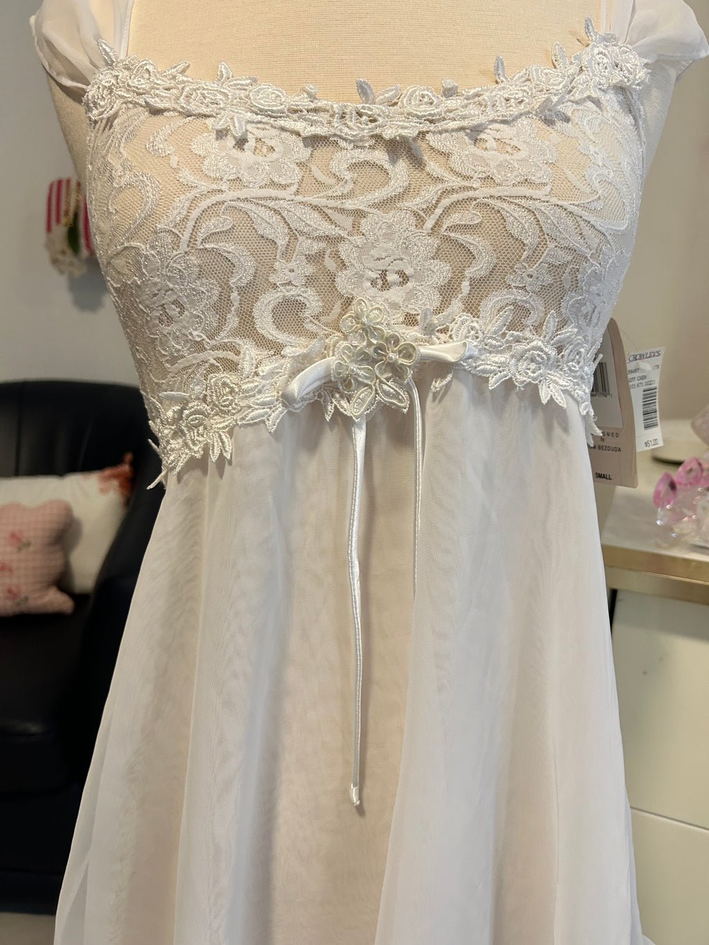 Cinema Etoile Lacey Babydoll Nightgown-S