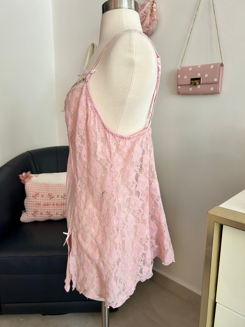 Dentelle Vintage Slip Top with Thong