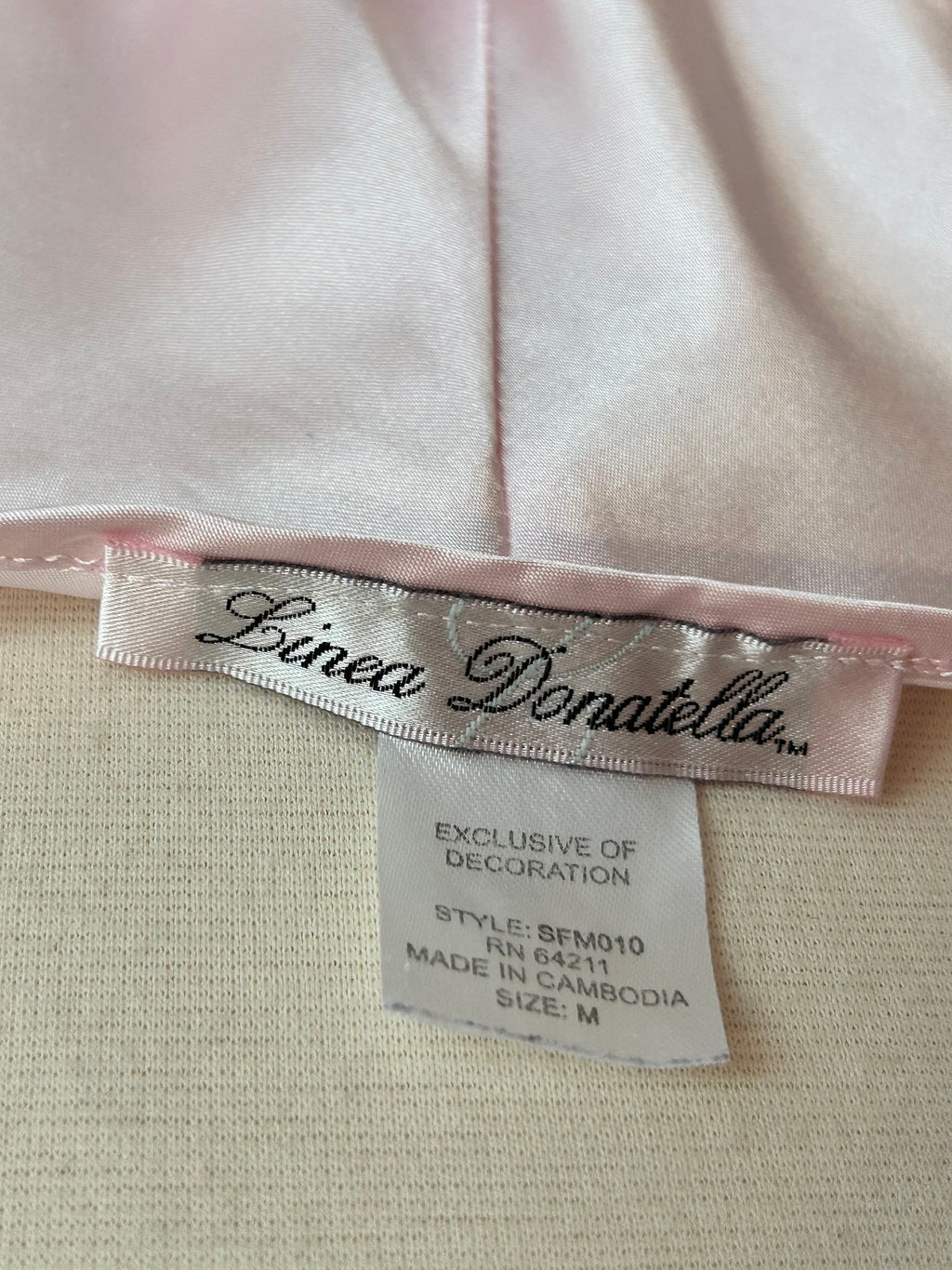 Linea Donatella Lacy Slip Dress-M