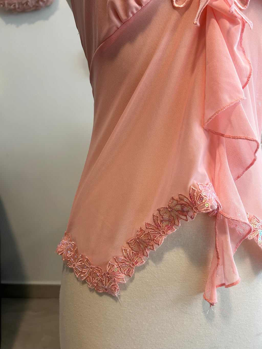 Sequin Bow Fairy Top-S