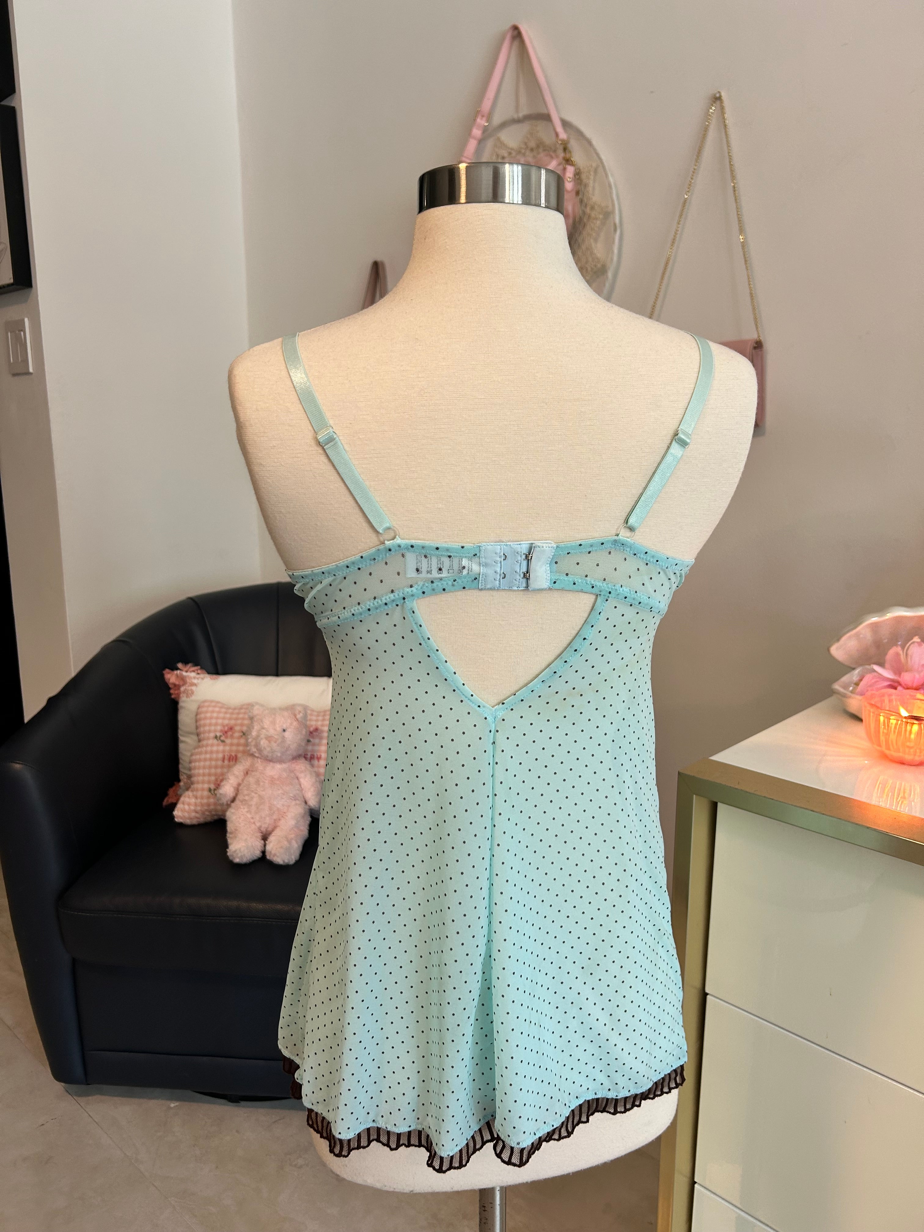 Mint Green Babydoll Top-M