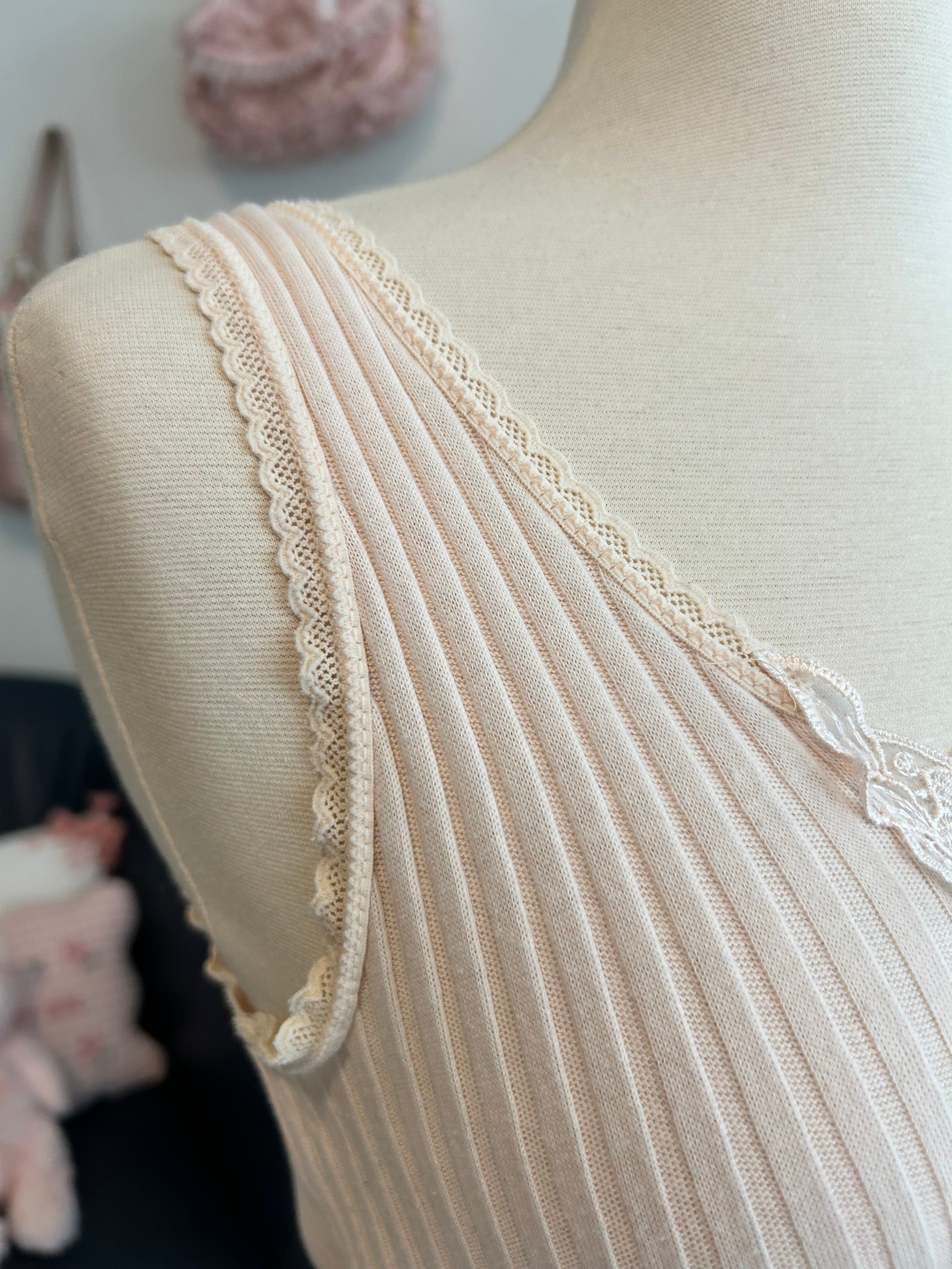 Vintage Hanna Cotton Ribbed Tank-M