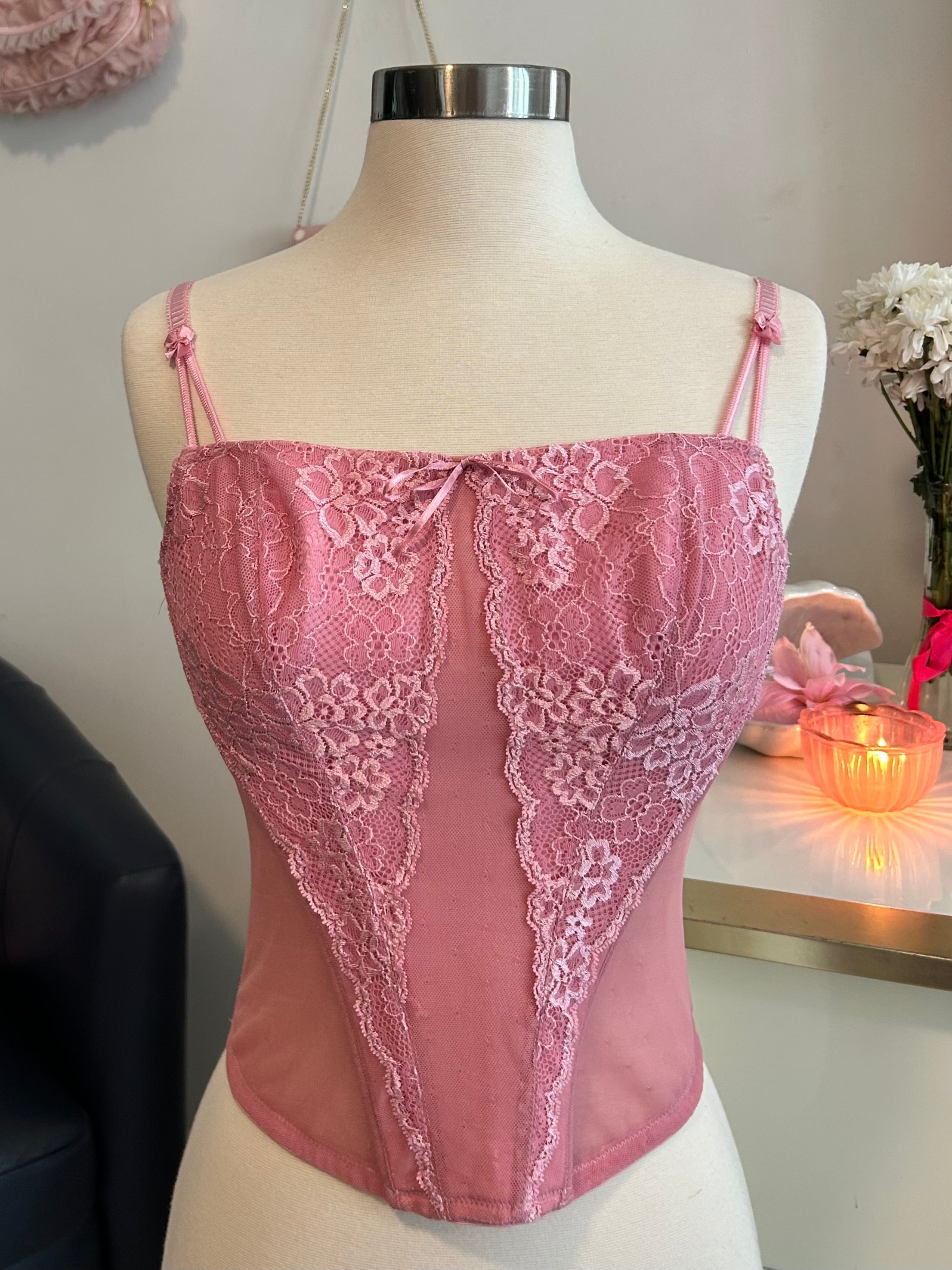 Level Eleven Lacey Corset Top-M/L