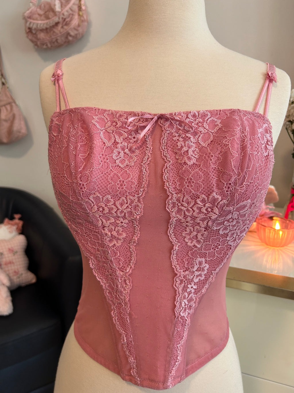 Level Eleven Lacey Corset Top-M/L