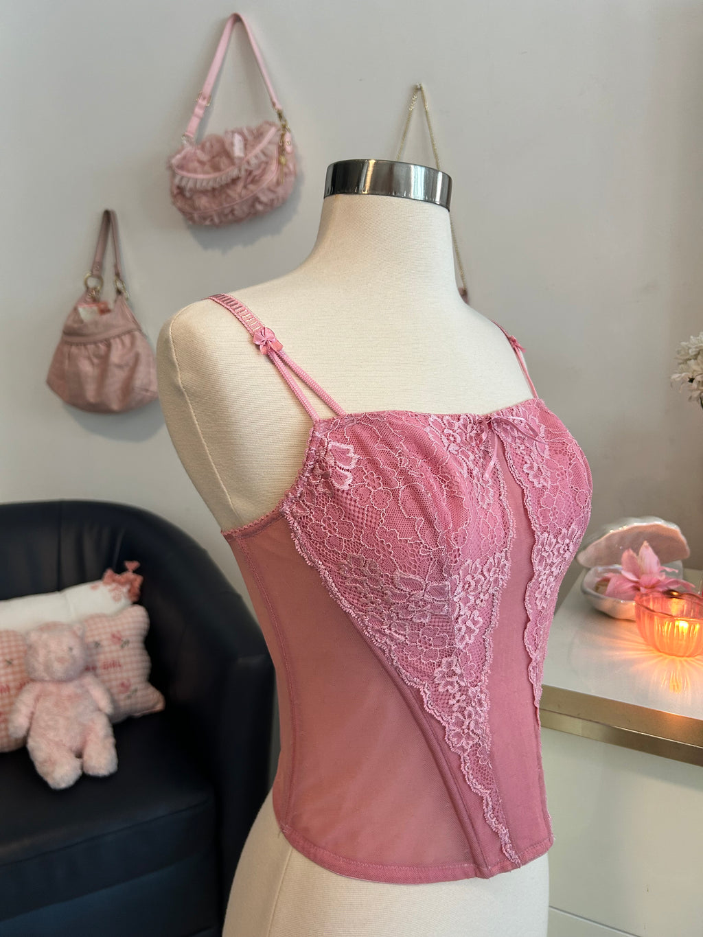 Level Eleven Lacey Corset Top-M/L