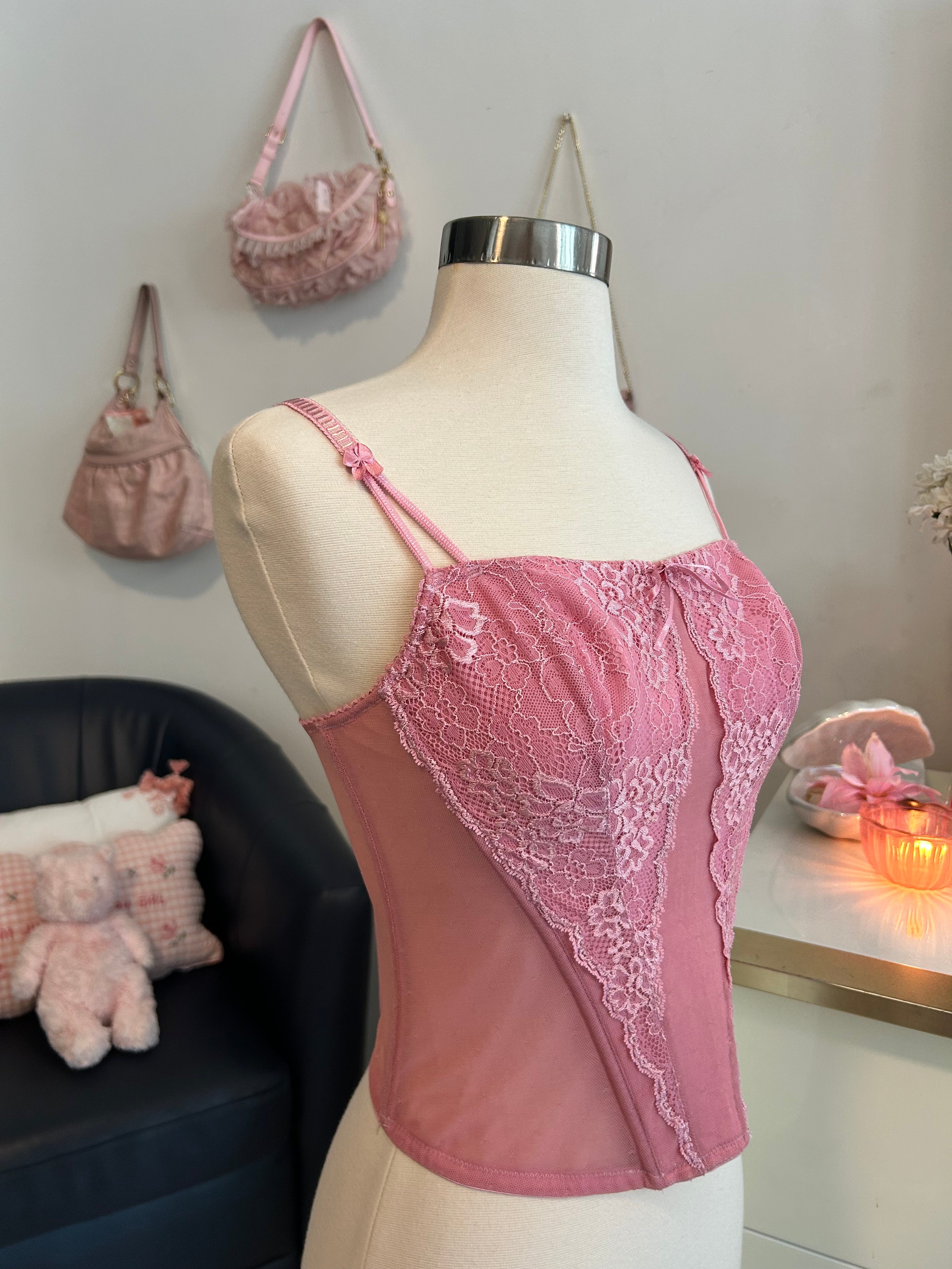 Level Eleven Lacey Corset Top-M/L