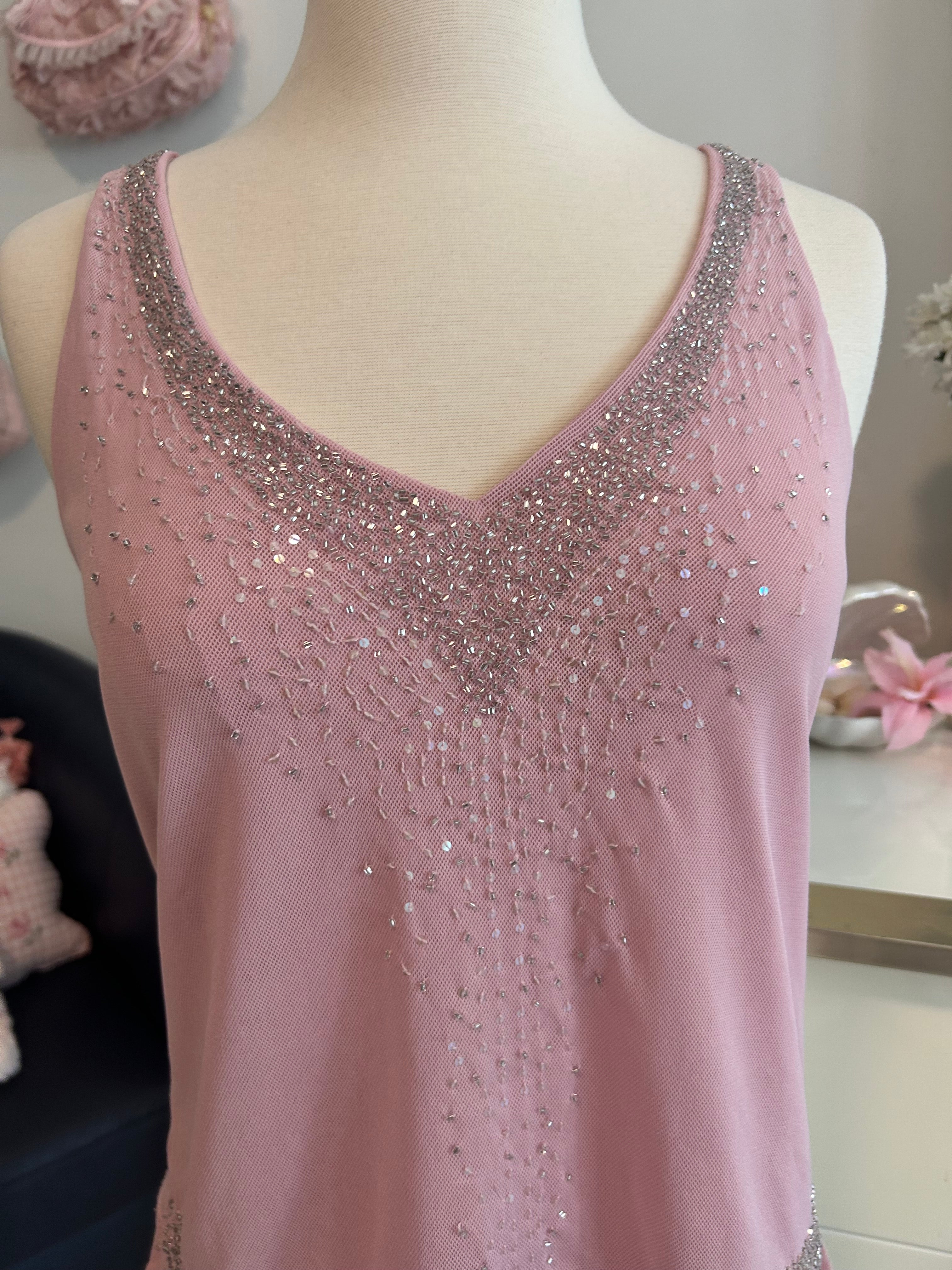 Express Sequin Beaded Top-M