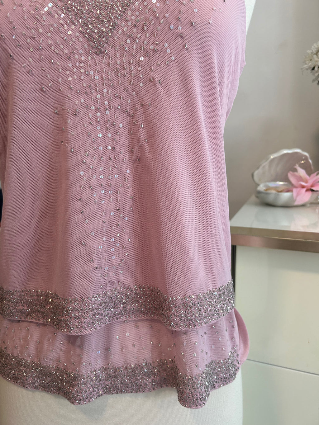 Express Sequin Beaded Top-M