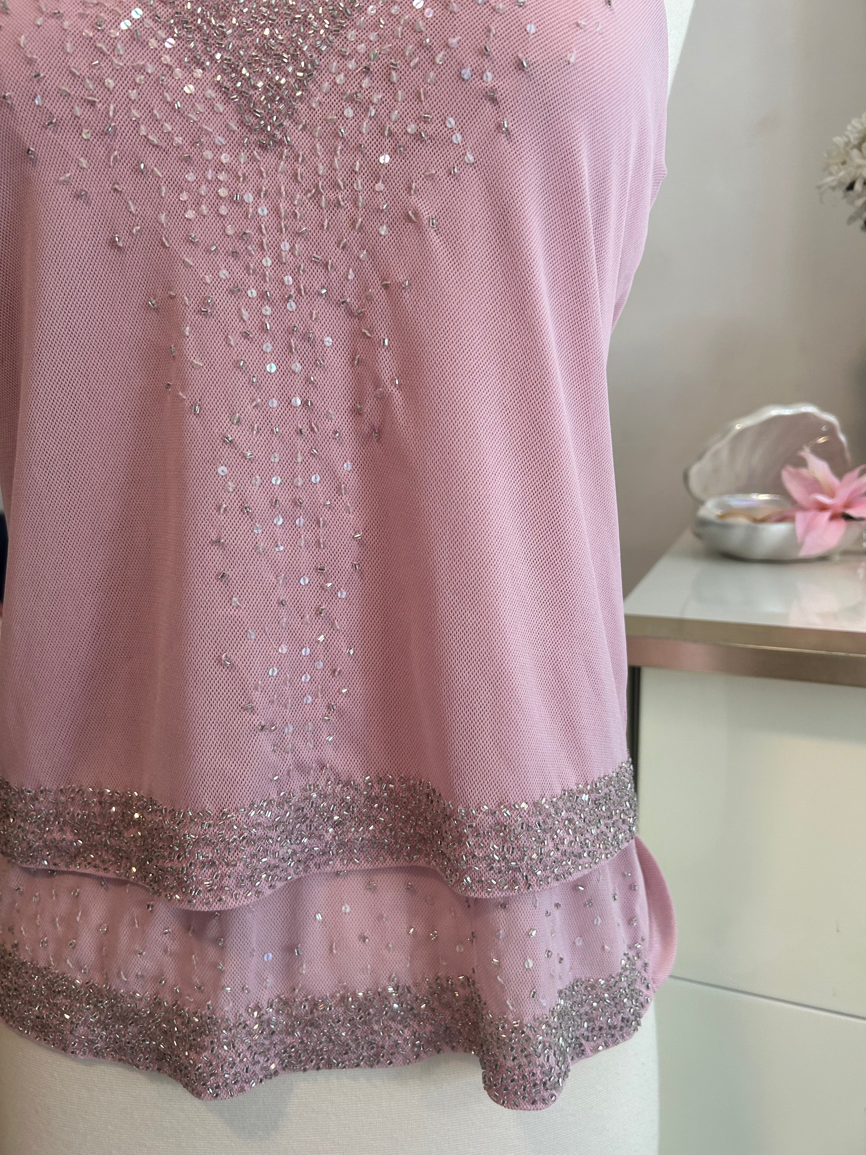 Express Sequin Beaded Top-M